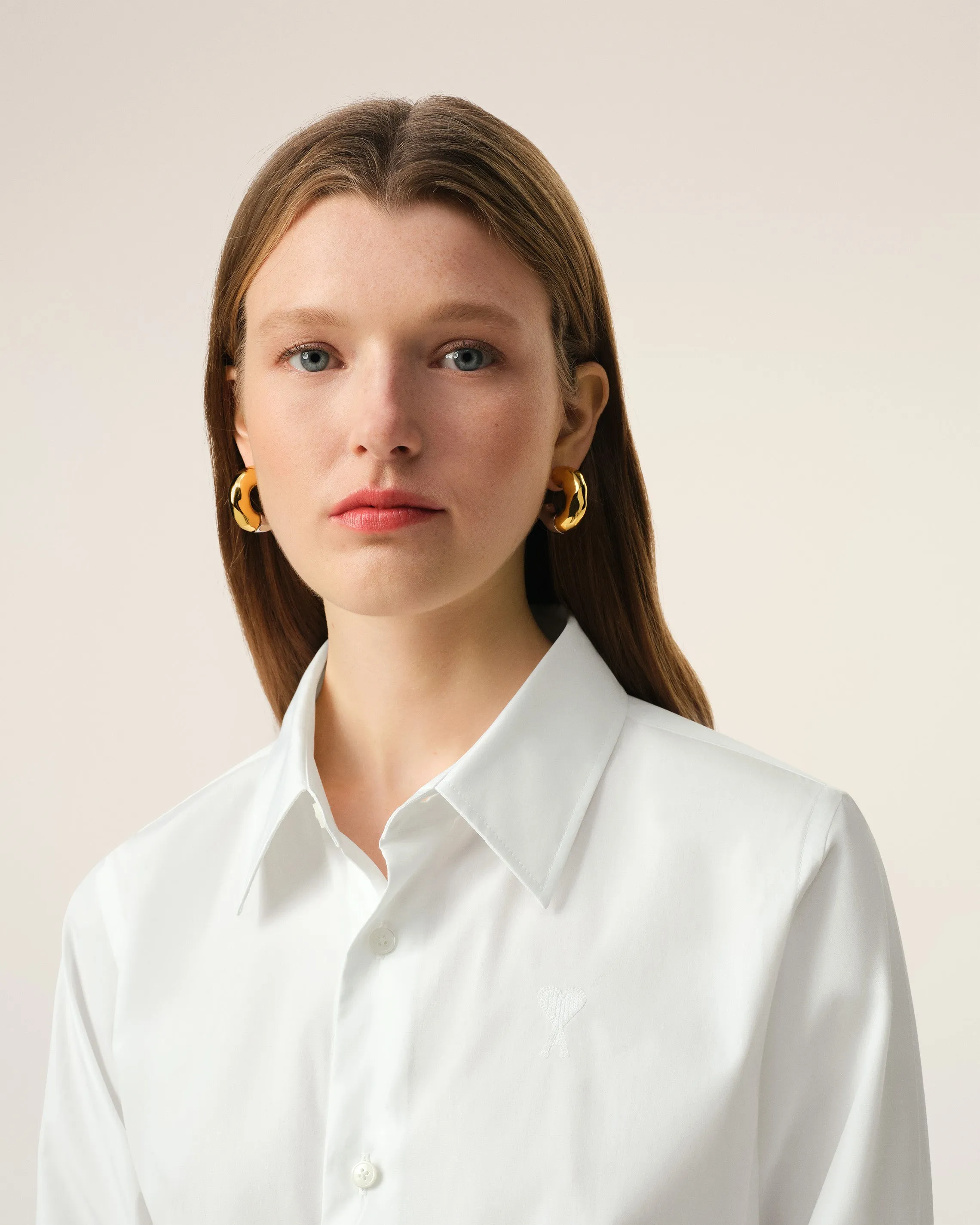 Chemise Blanche Classique Ami de Coeur En Coton sold by Ami product image thumbnail 4