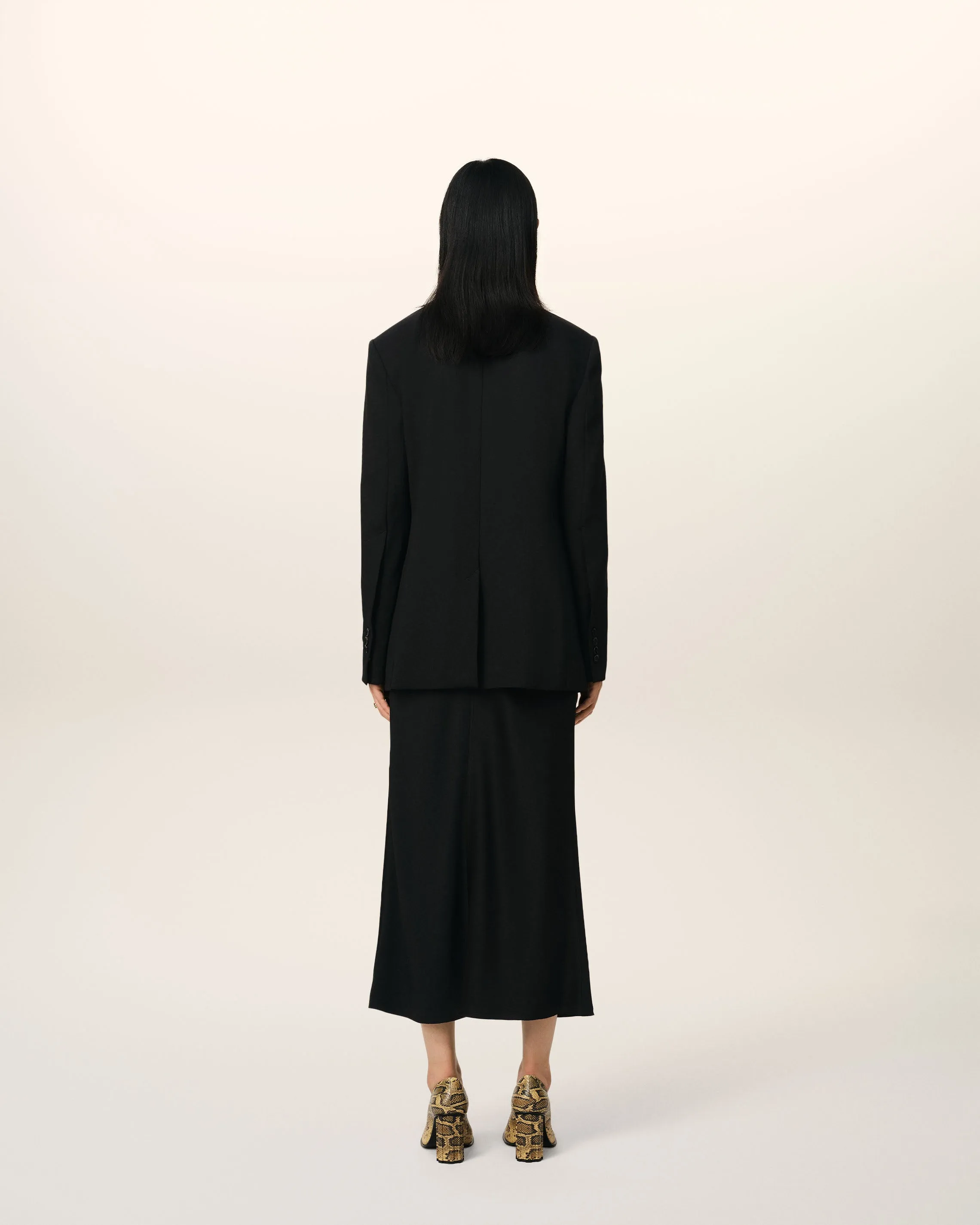 Veste Noire Semi-Doublée En Laine sold by Ami product image thumbnail 5