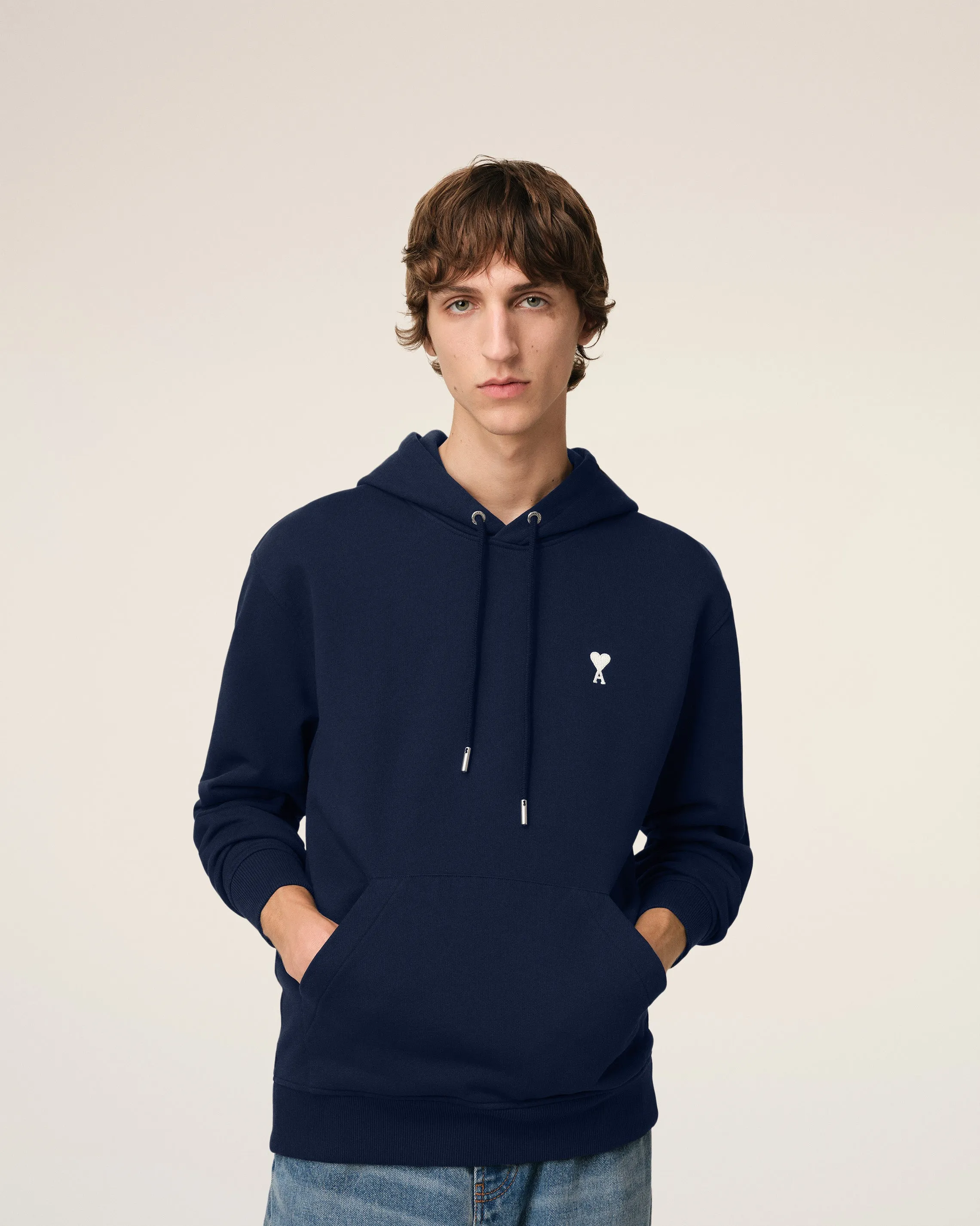 Hoodie Bleu Marine Ami de Coeur En Coton sold by Ami product image thumbnail 3