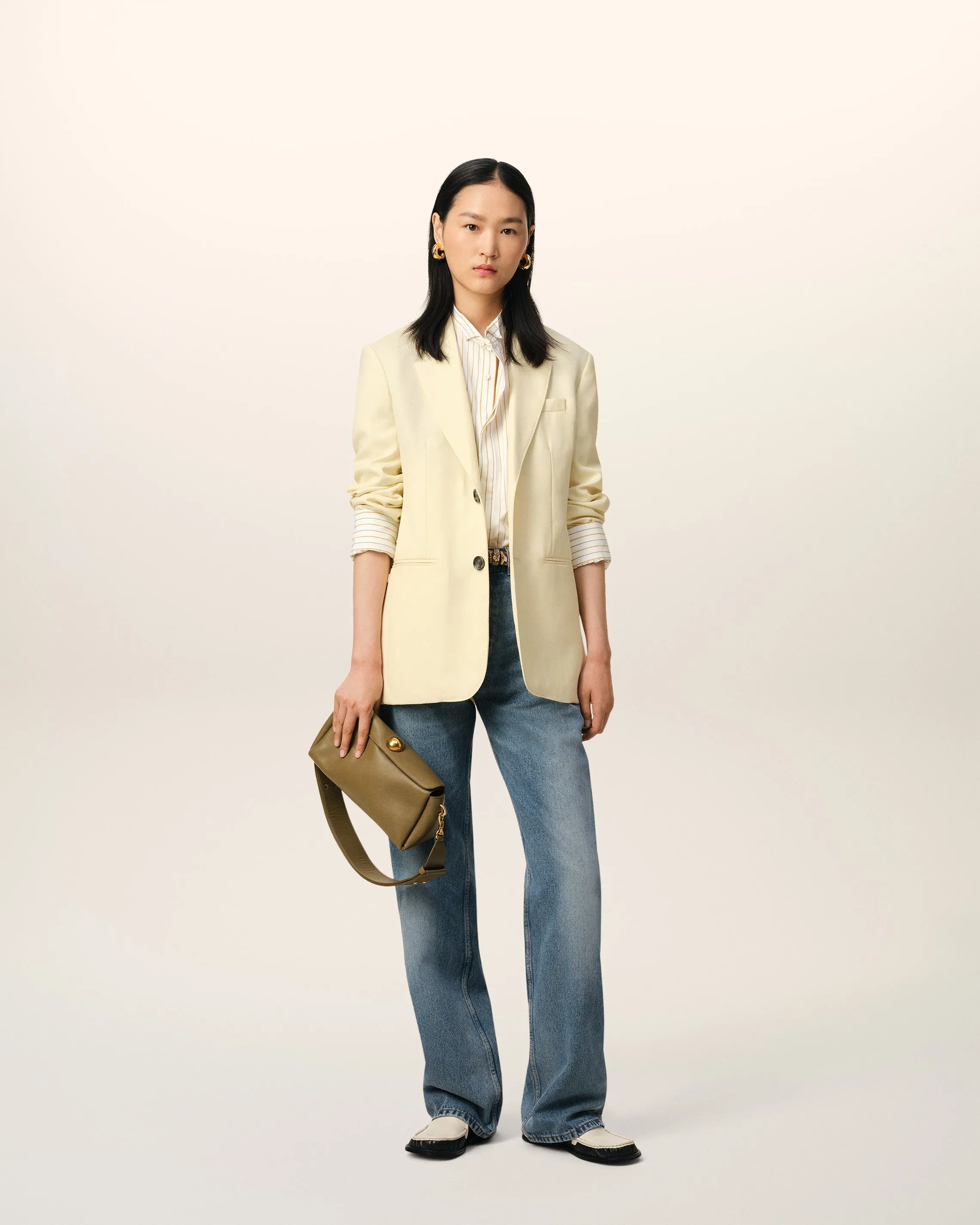 Veste Jaune Semi-Doublée En Laine sold by Ami