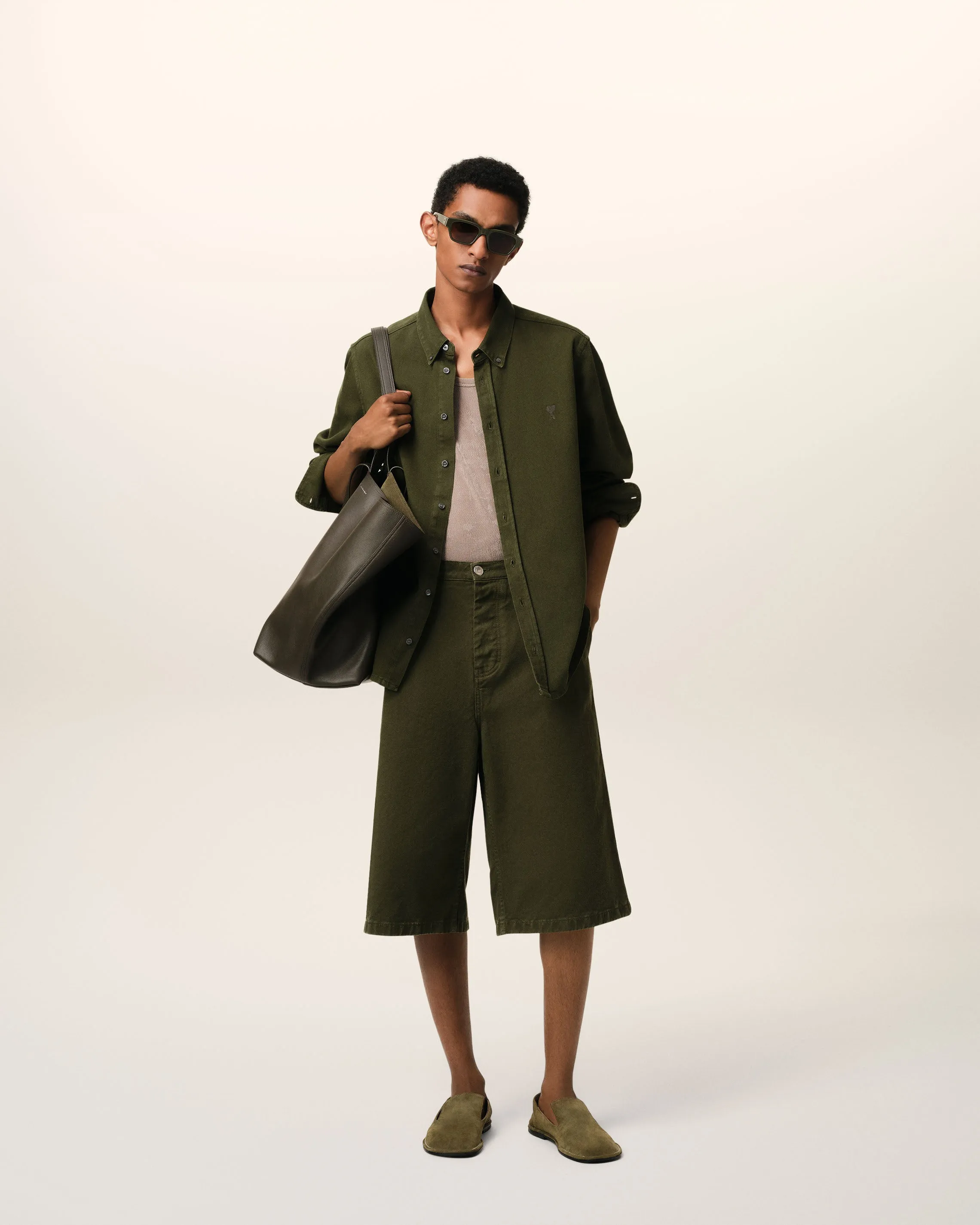 Chemise Verte Col Boutonné Ami de Coeur En Coton sold by Ami