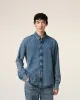 Chemise Bleue Col Boutonné Ami de Coeur En Denim sold by Ami