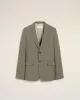 Veste Taupe Deux Boutons En Laine sold by Ami