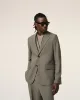 Veste Taupe Deux Boutons En Laine sold by Ami