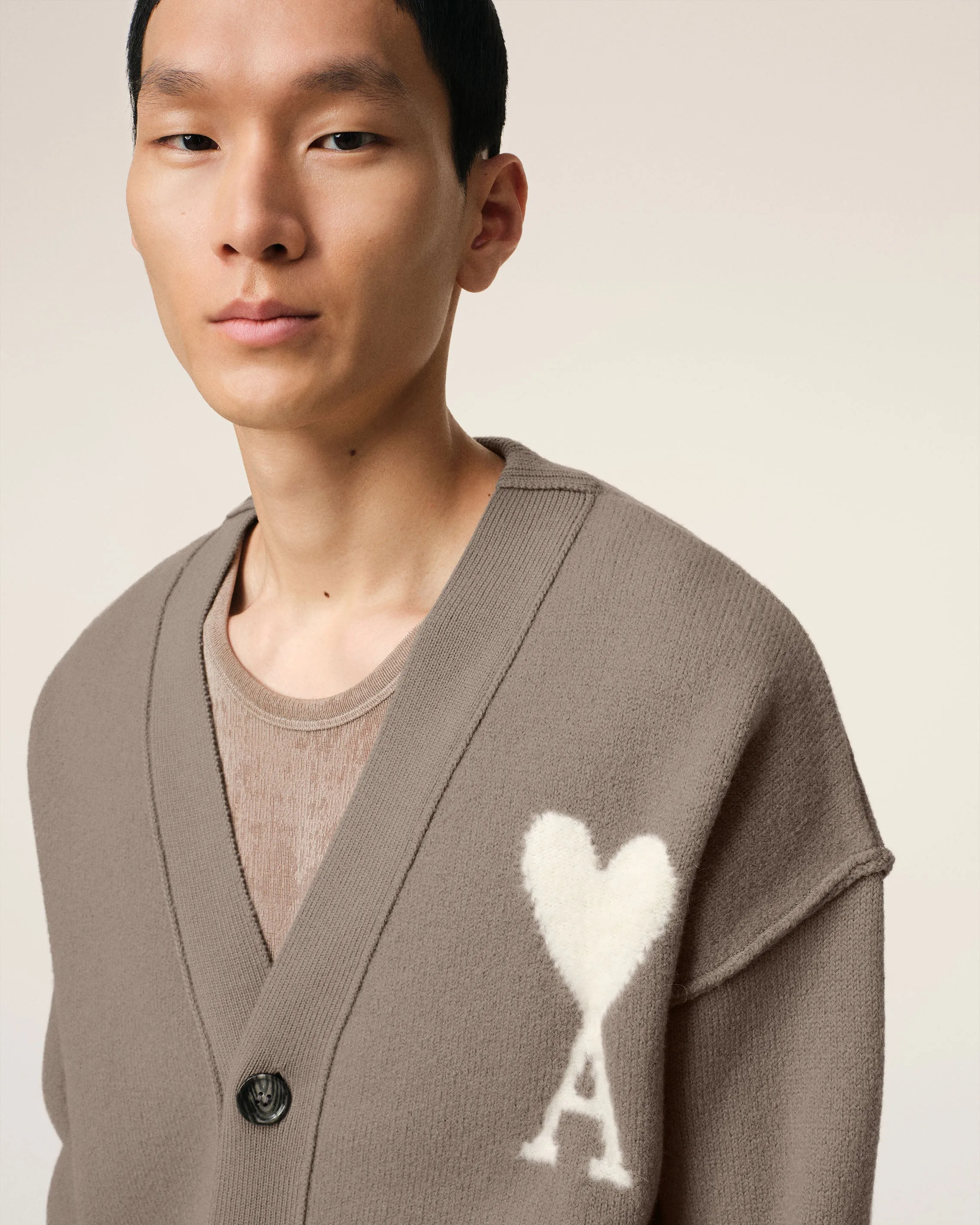 Cardigan Taupe Ami de Coeur En Laine sold by Ami product image thumbnail 4