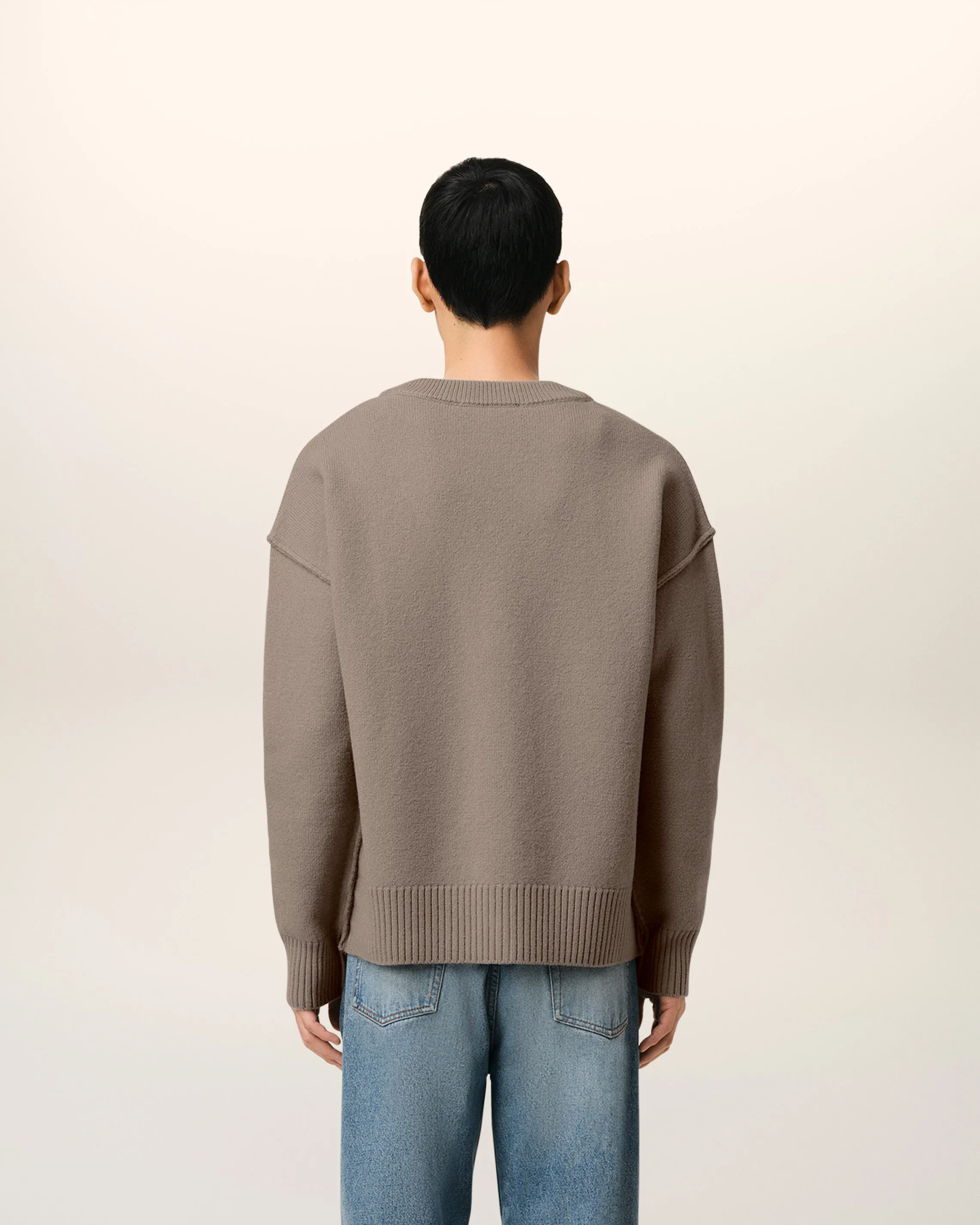 Cardigan Taupe Ami de Coeur En Laine sold by Ami product image thumbnail 5