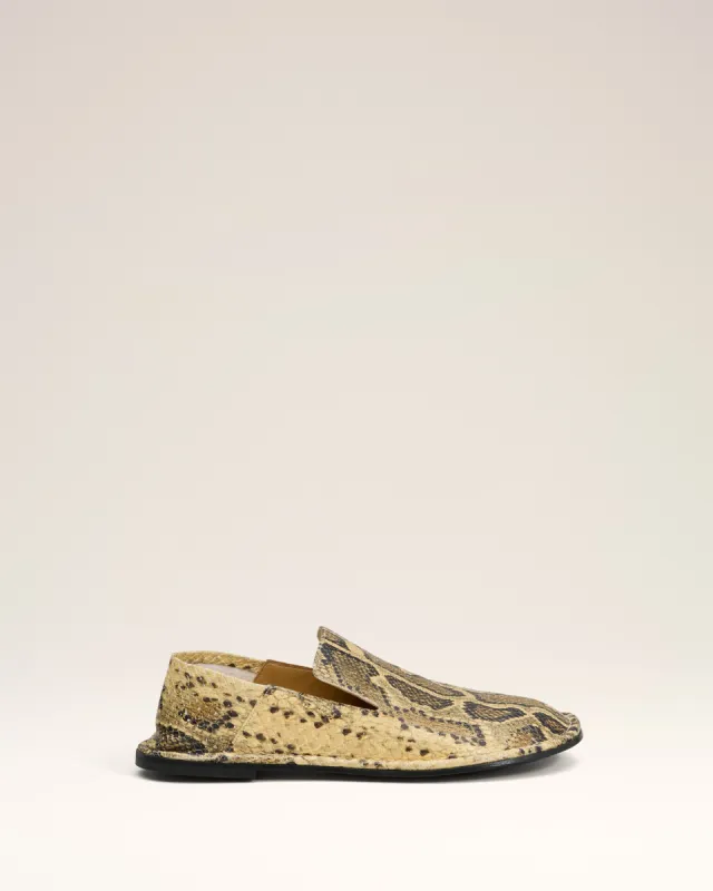 Slippers Midi Beige En Cuir sold by Ami