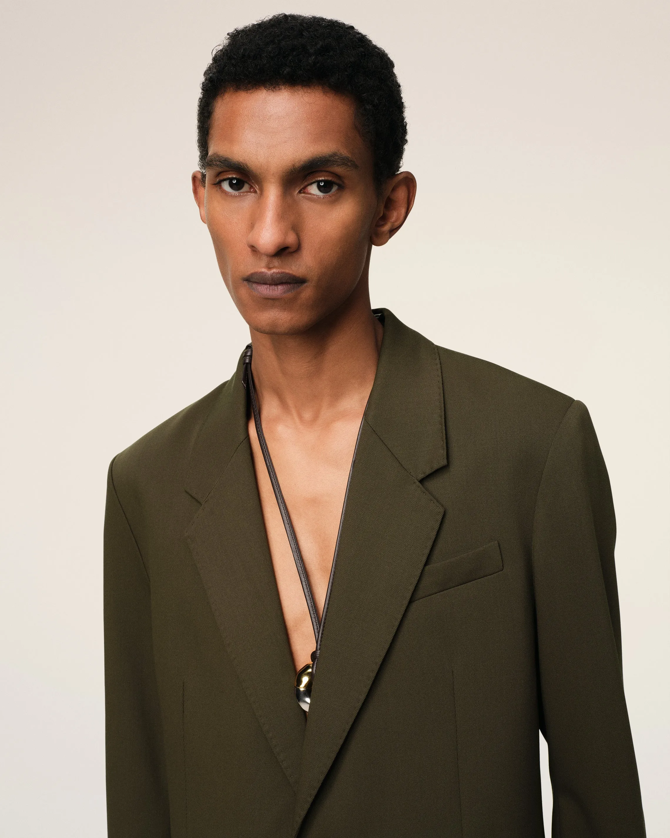 Veste Verte Semi-Doublée En Laine sold by Ami product image thumbnail 4