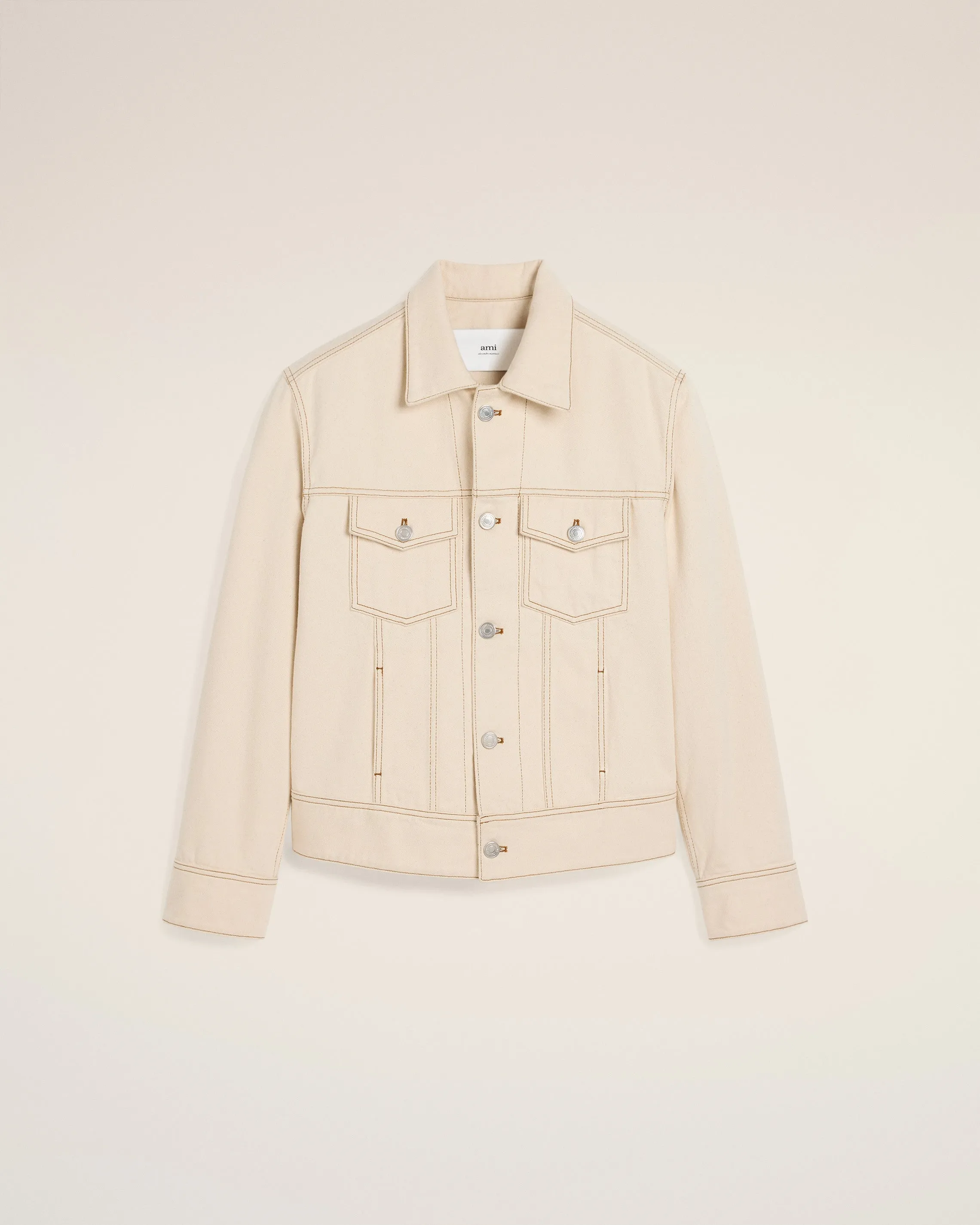 Veste Beige Trucker Ami Paris En Coton sold by Ami product image thumbnail 2