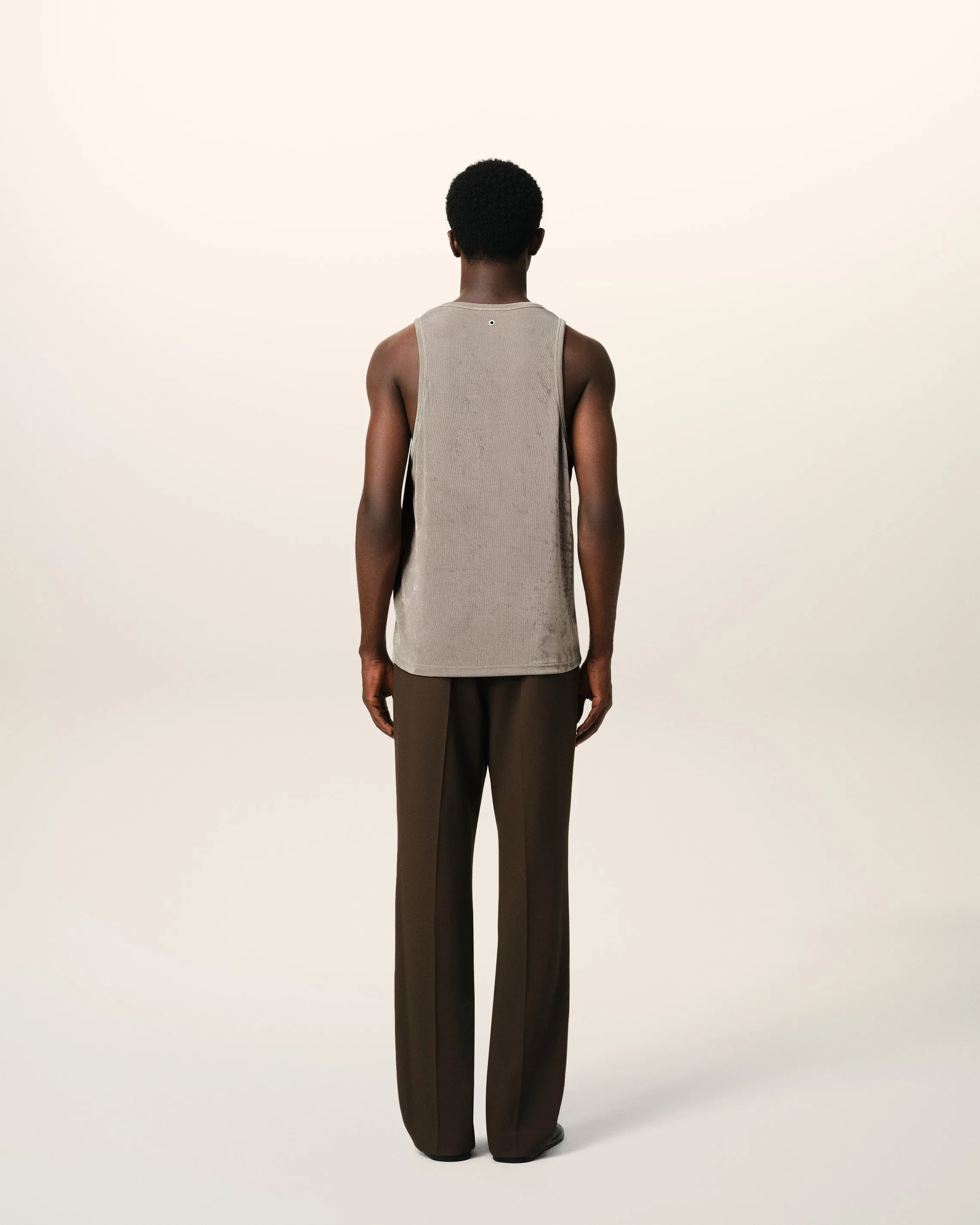 Débardeur Beige En Jersey Rib Brillant Léger sold by Ami product image thumbnail 5