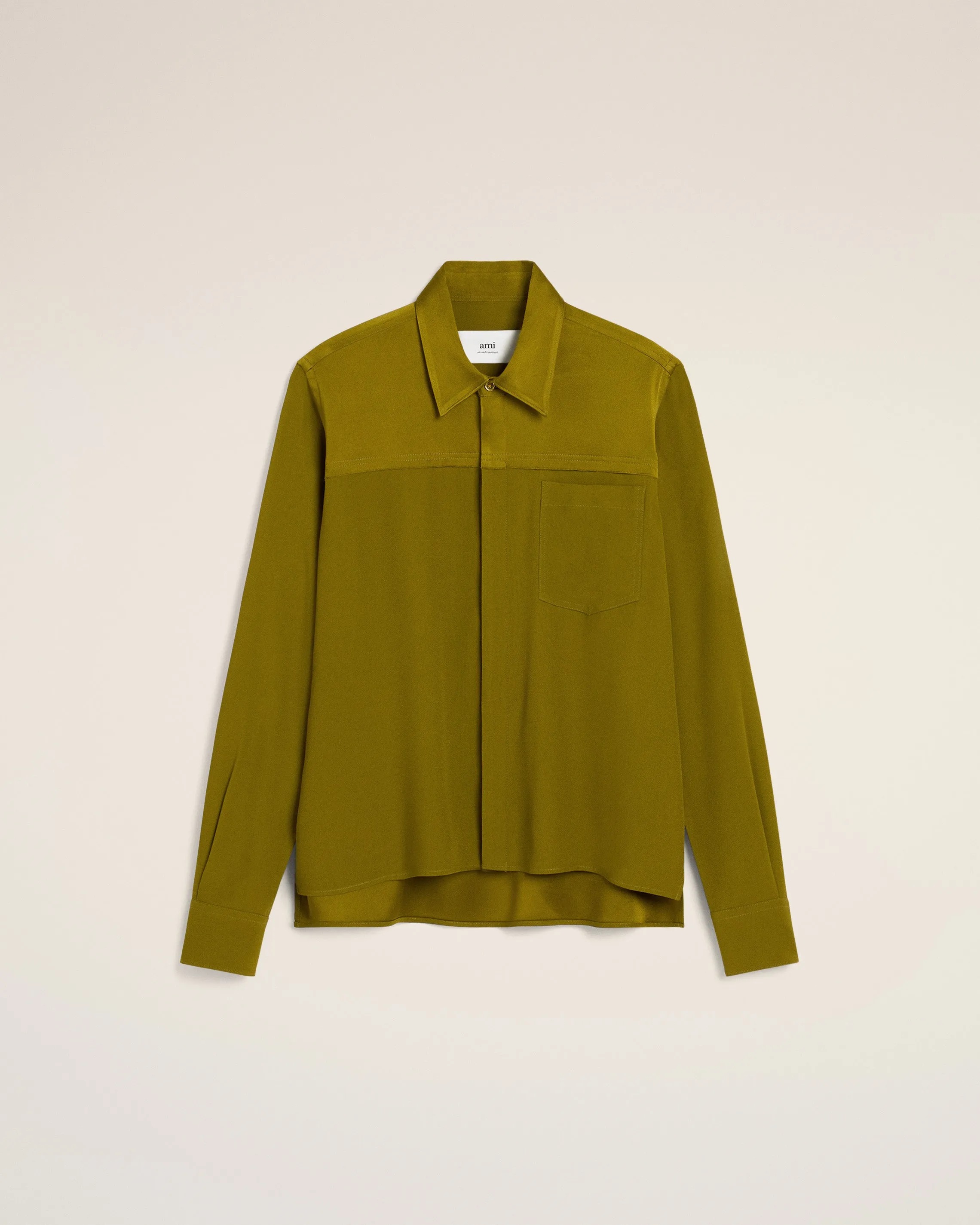 Chemise Haut Contraste En Kaki Manches Longues sold by Ami product image thumbnail 2