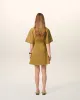 Robe Chemise Moutarde Manches Courtes En Coton sold by Ami