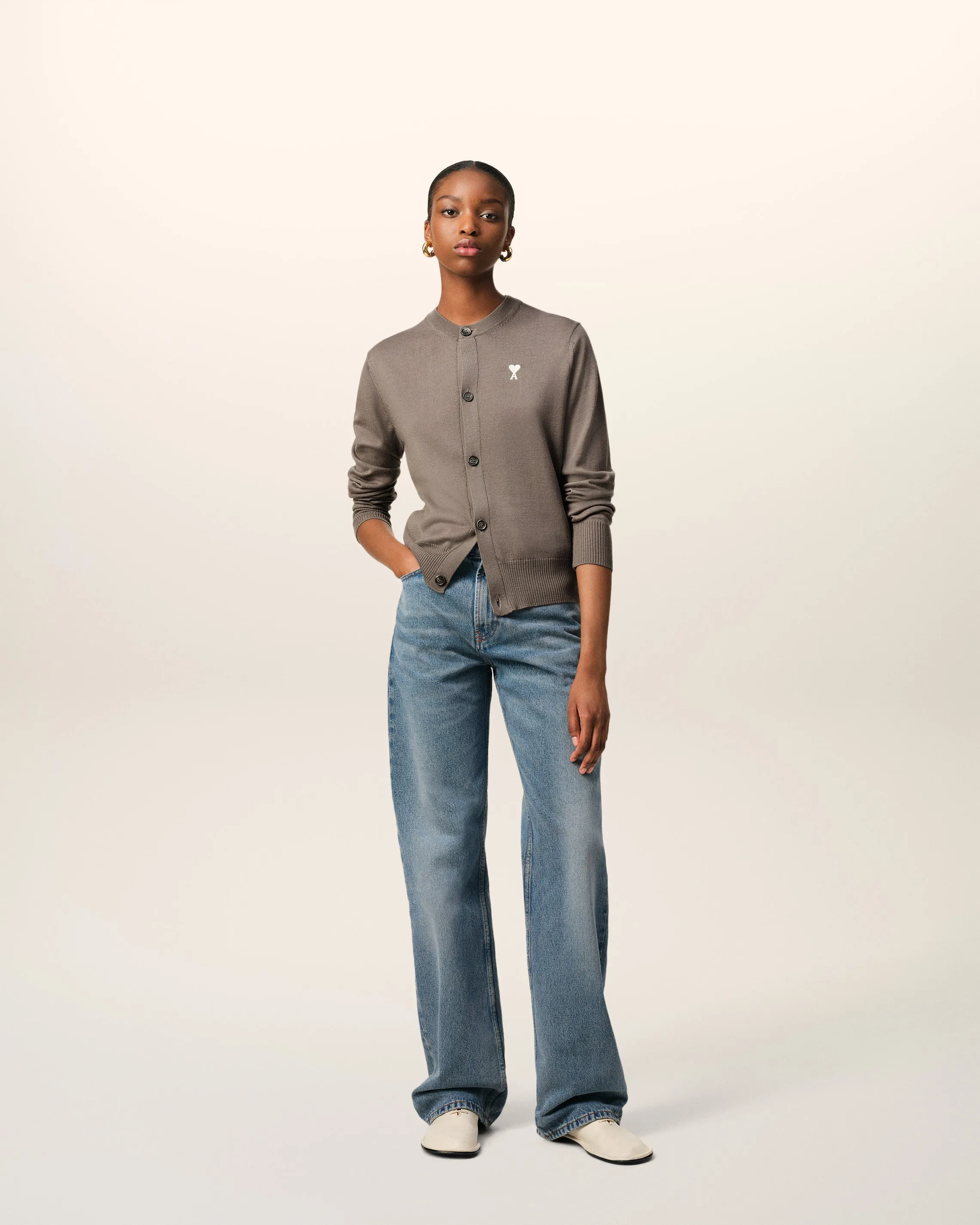 Cardigan Beige Ami de Coeur En Laine sold by Ami product image thumbnail 3