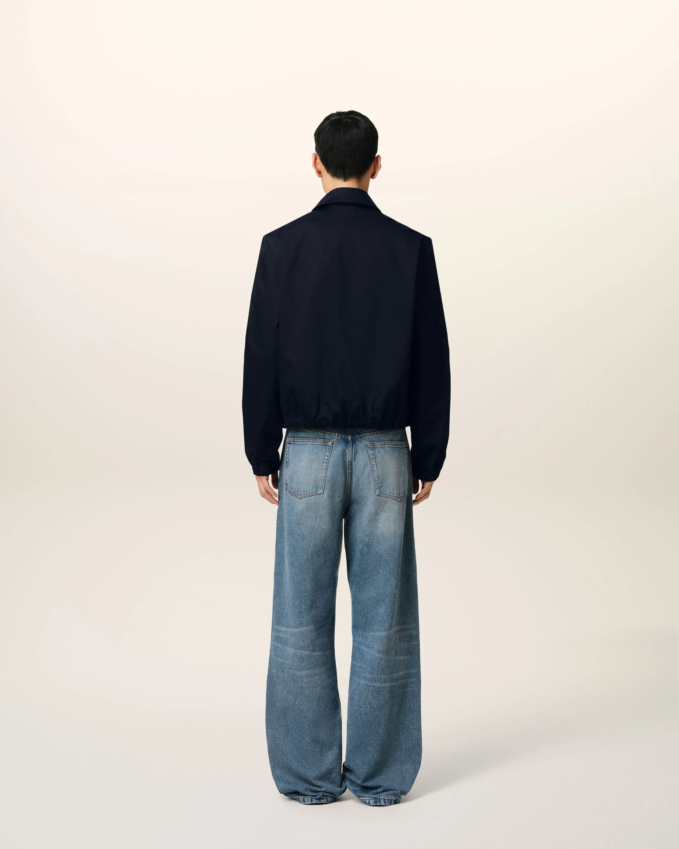 Blouson Bleu Marine Zippé Ami de Coeur En Coton sold by Ami product image thumbnail 5