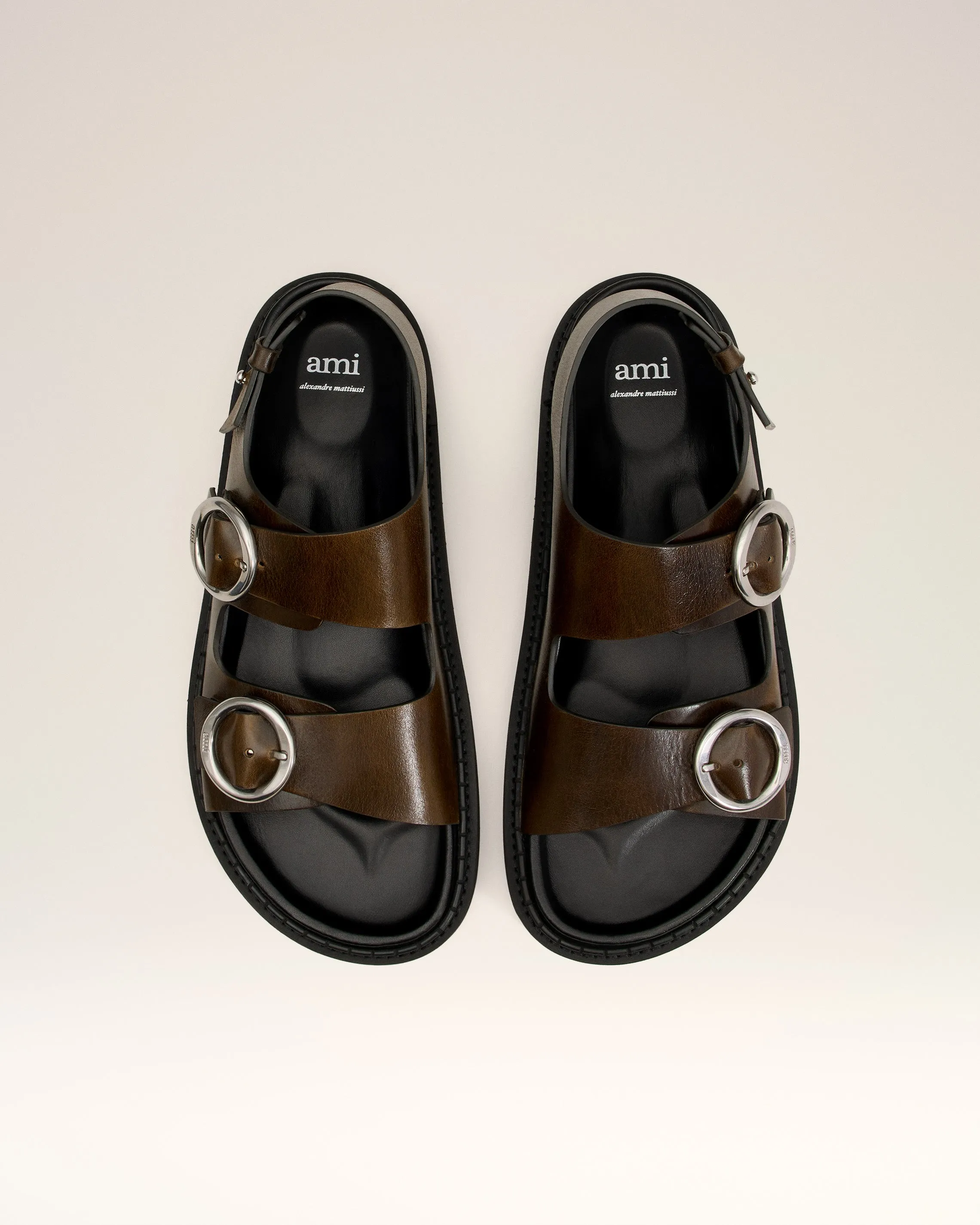 Sandales Midi Vertes Fussbett En Cuir sold by Ami product image thumbnail 5