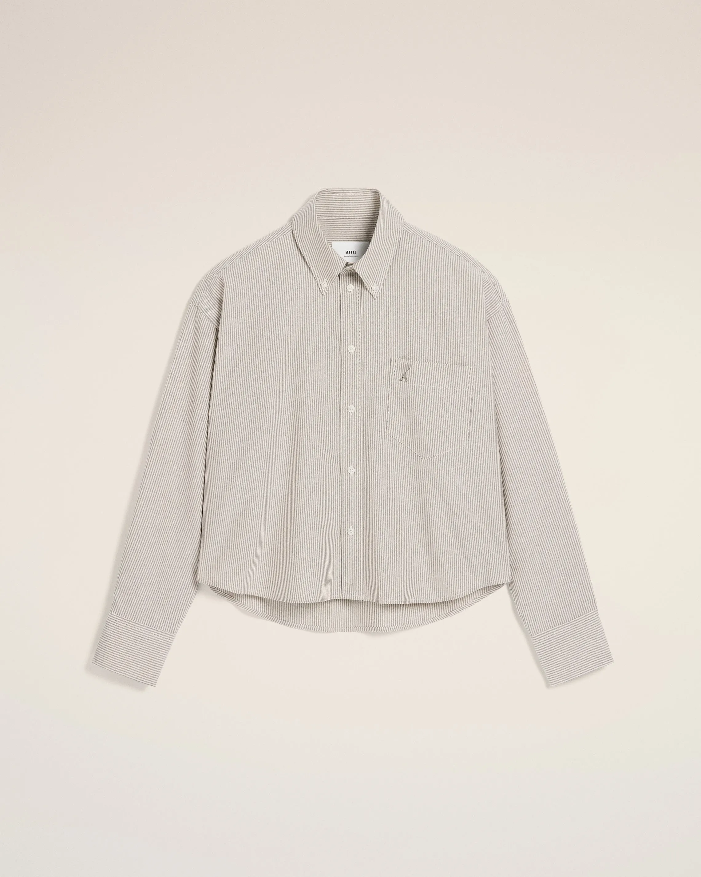 Chemise Verte Cropped Oversize En Coton sold by Ami product image thumbnail 2