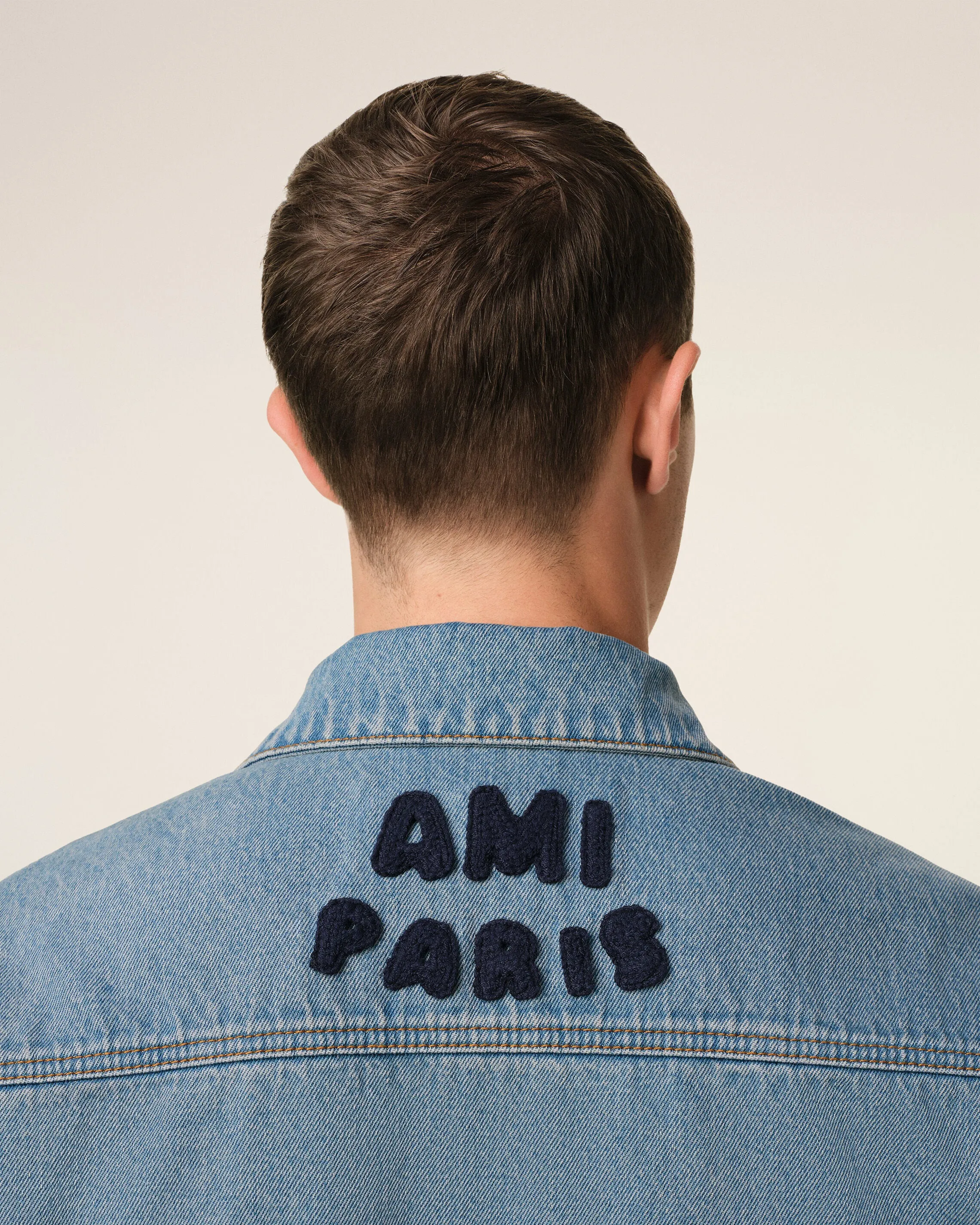 Veste Bleue Trucker Ami Paris En Coton sold by Ami product image thumbnail 4