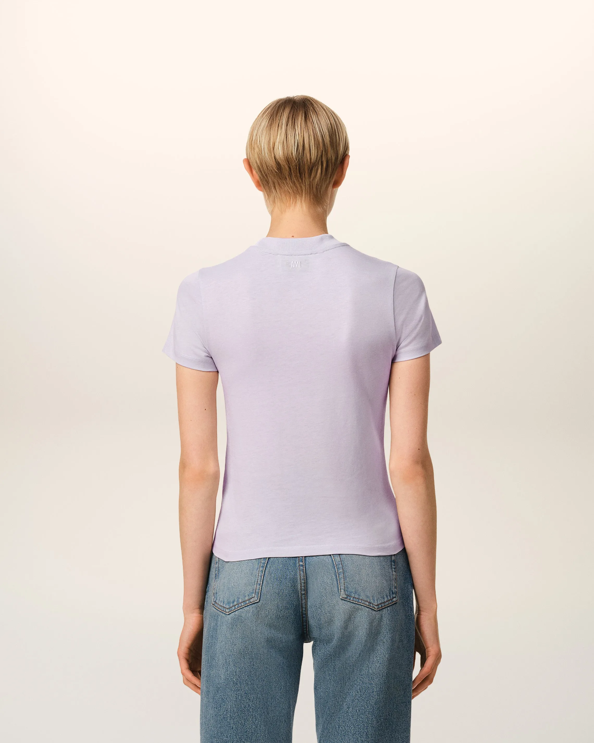 T-Shirt Violet Ami de Coeur En Coton sold by Ami product image thumbnail 5