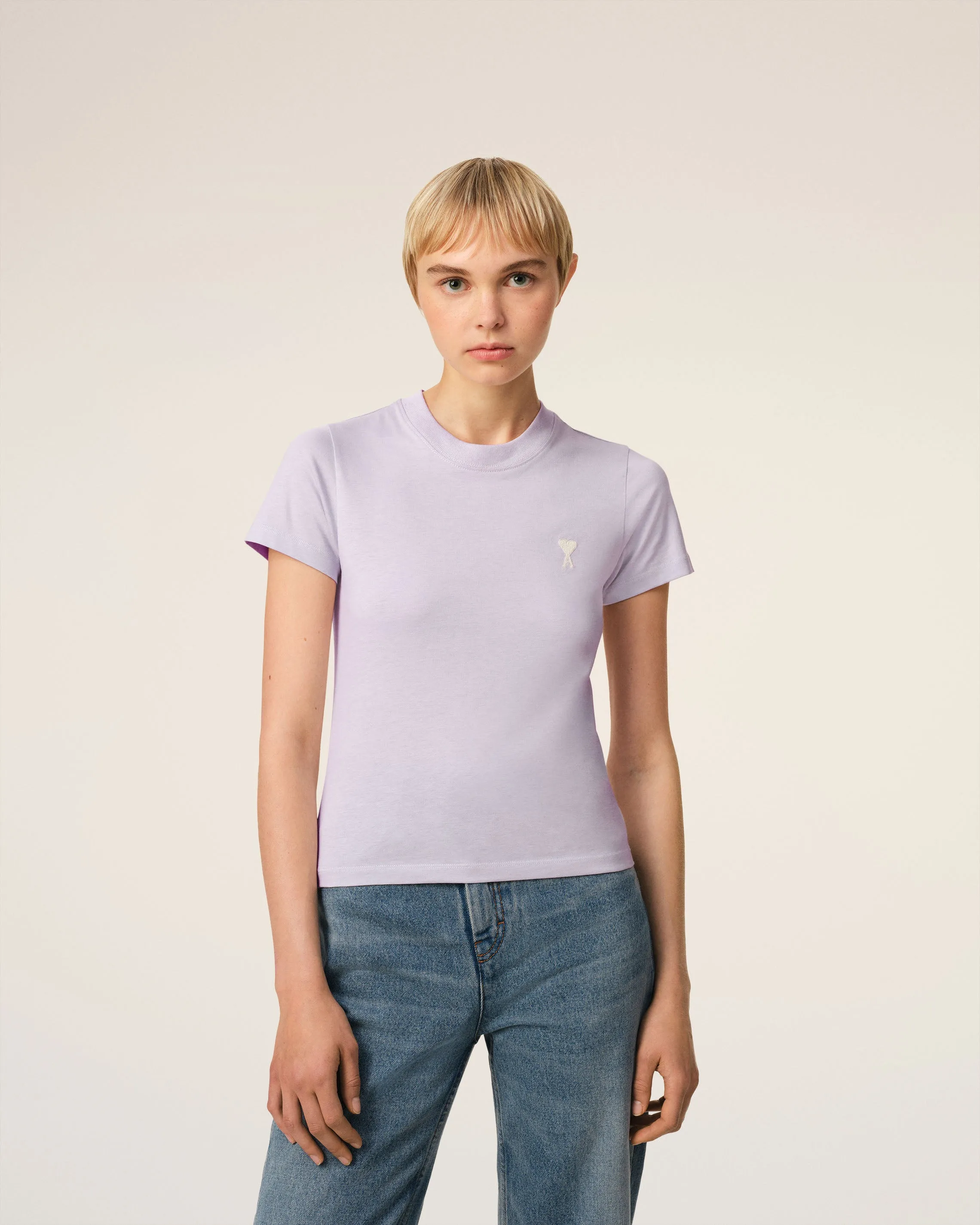 T-Shirt Violet Ami de Coeur En Coton sold by Ami product image thumbnail 3
