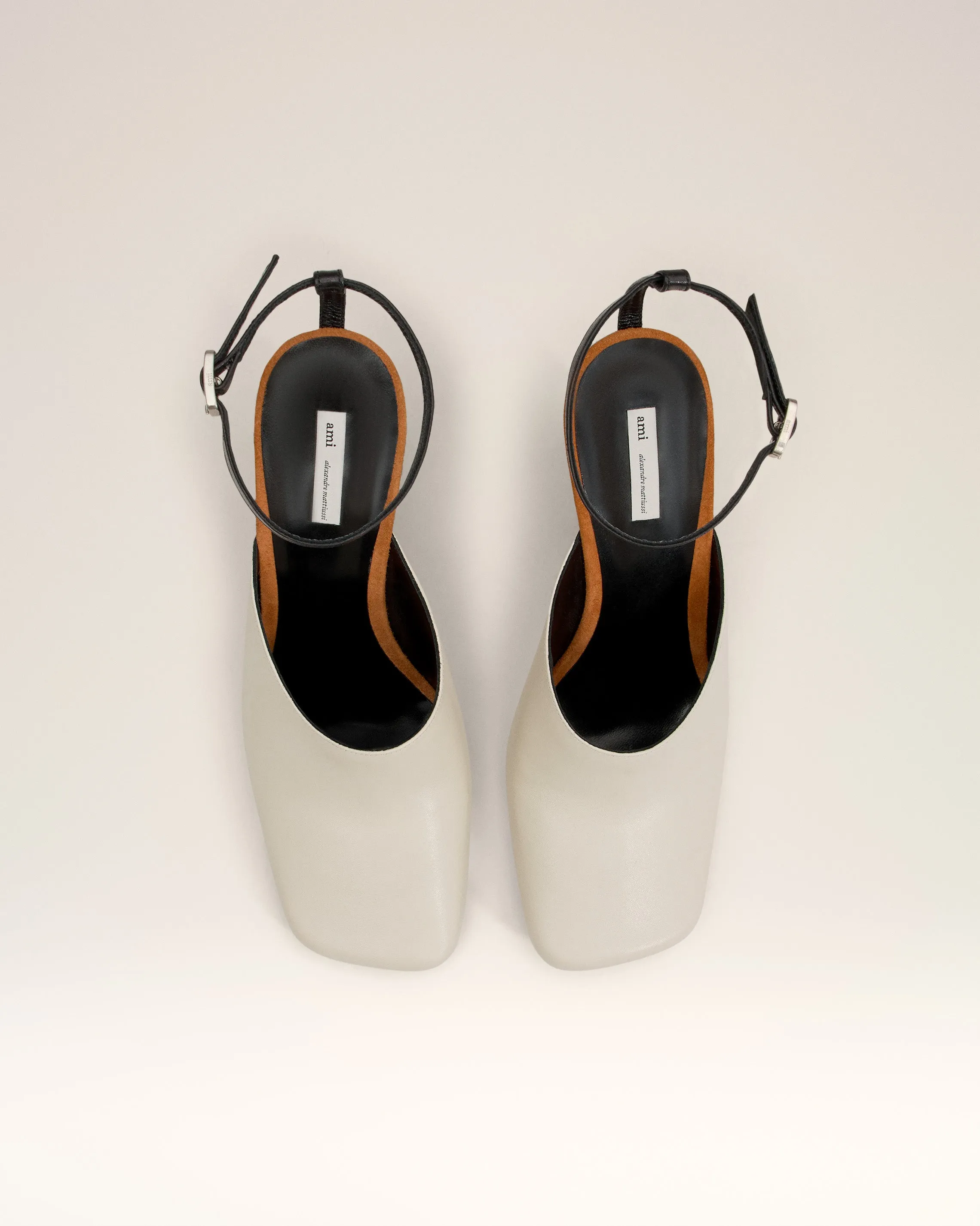Mules Beiges Compensées En Cuir sold by Ami product image thumbnail 4