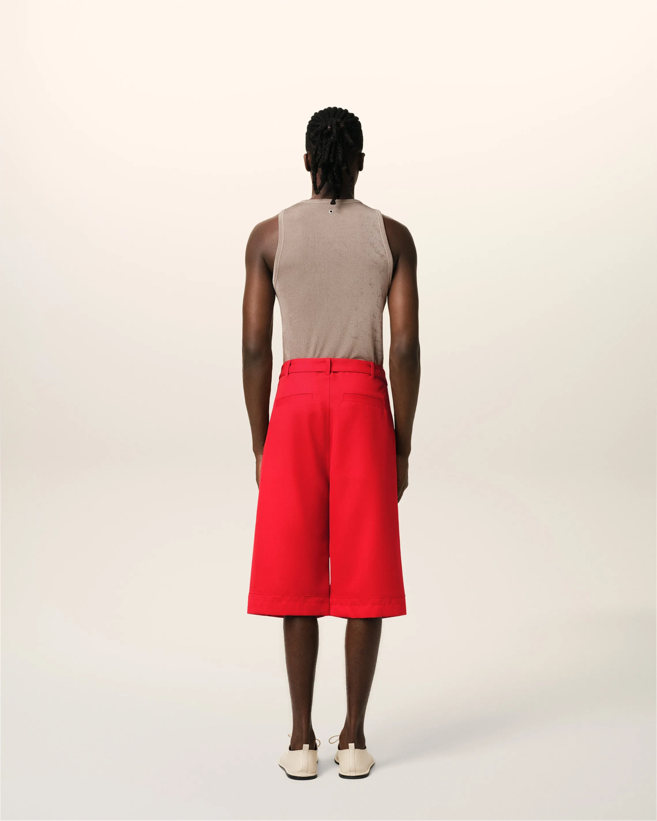 Bermuda Rouge Cargo En Laine sold by Ami product image thumbnail 4