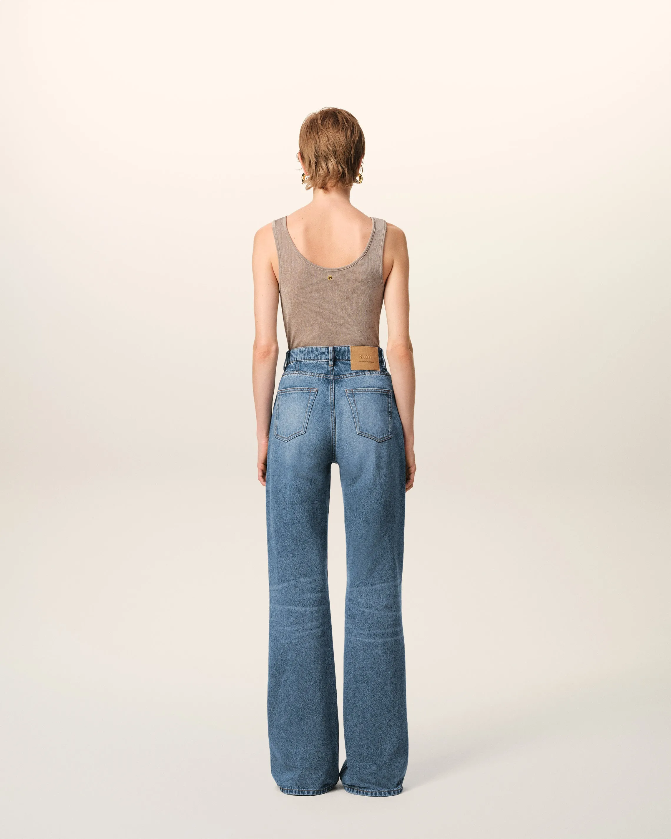 Jean Bleu Coupe Flare en Coton sold by Ami product image thumbnail 4