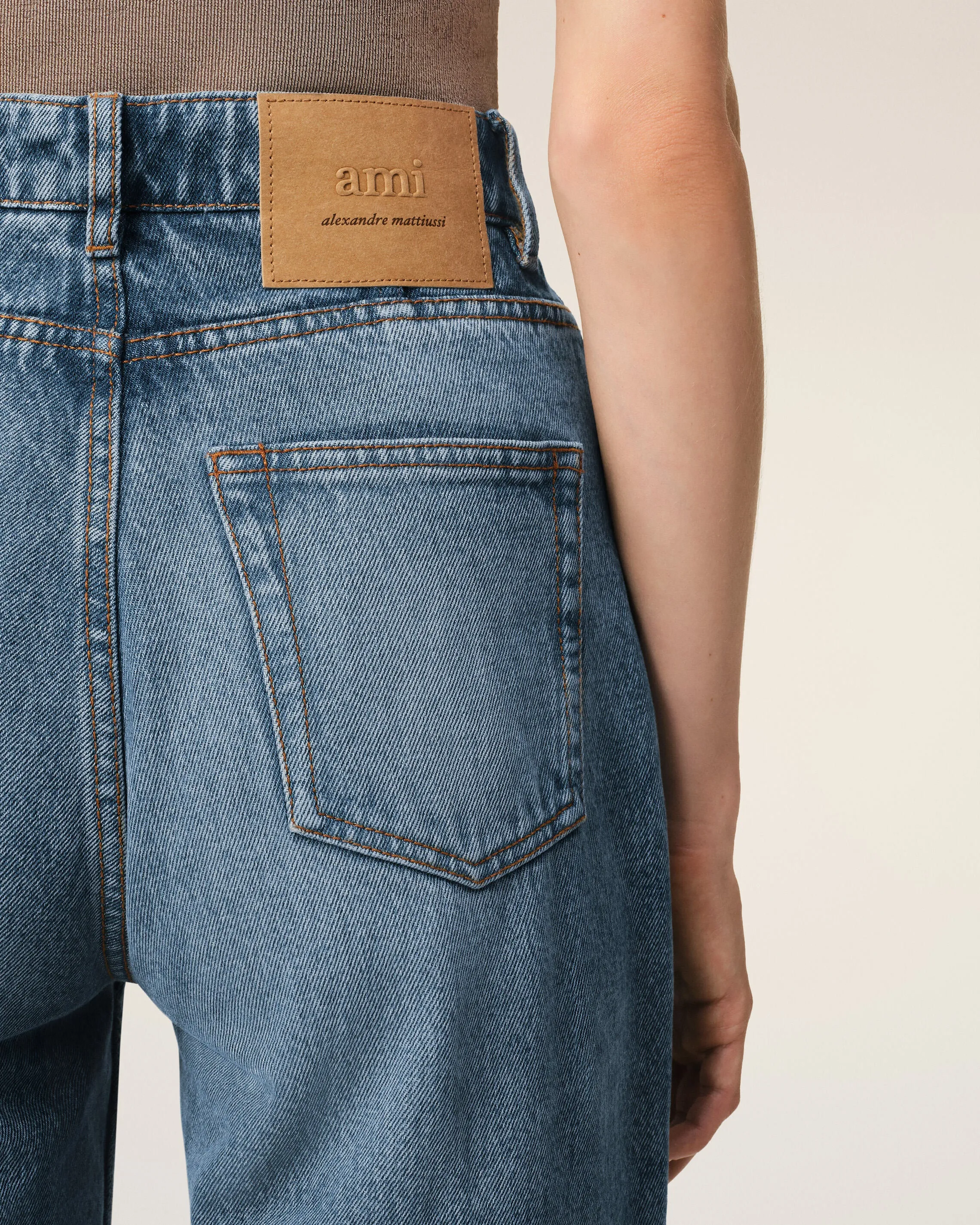 Jean Bleu Coupe Flare en Coton sold by Ami product image thumbnail 5