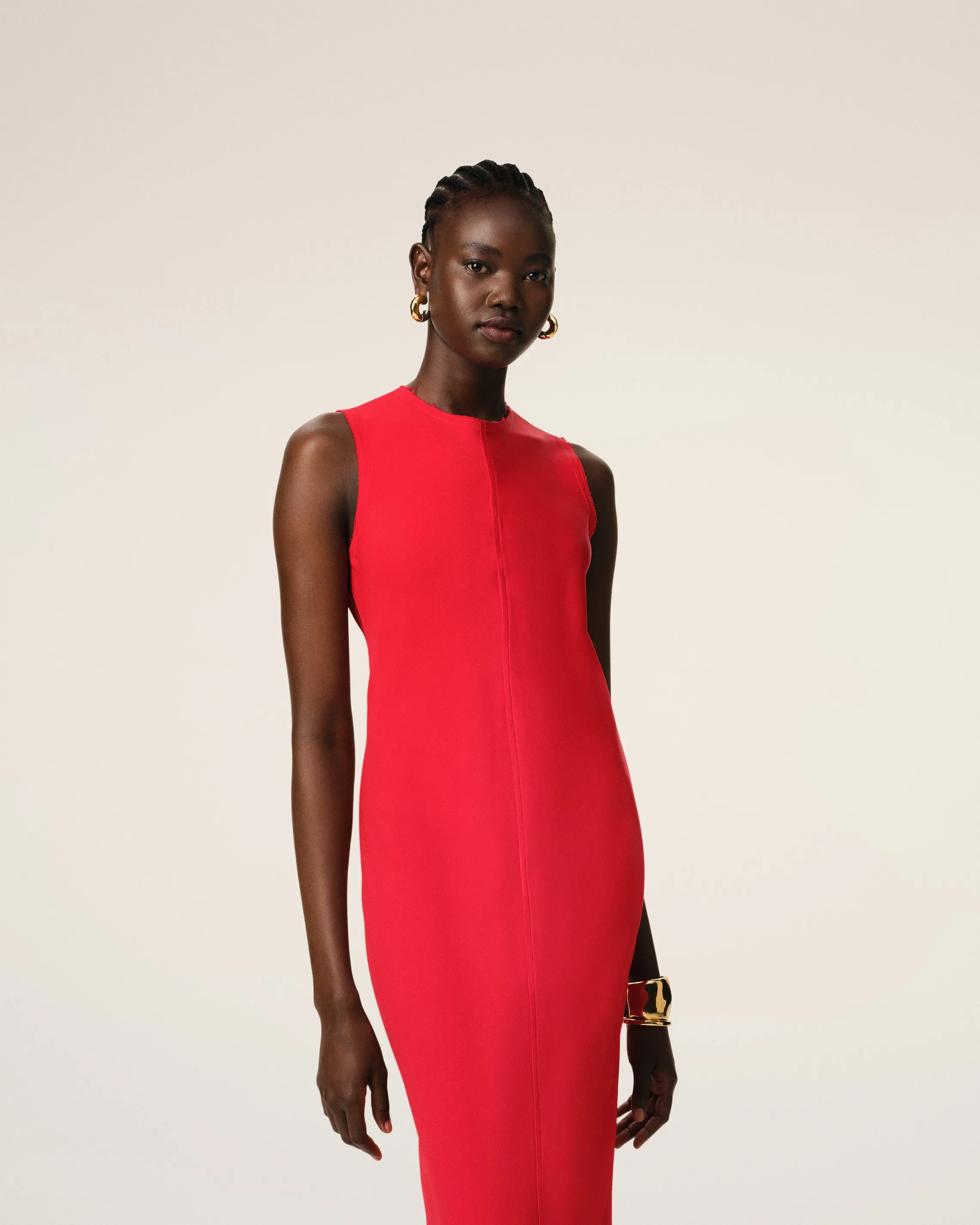 Robe Rouge Longue Droite sold by Ami product image thumbnail 3