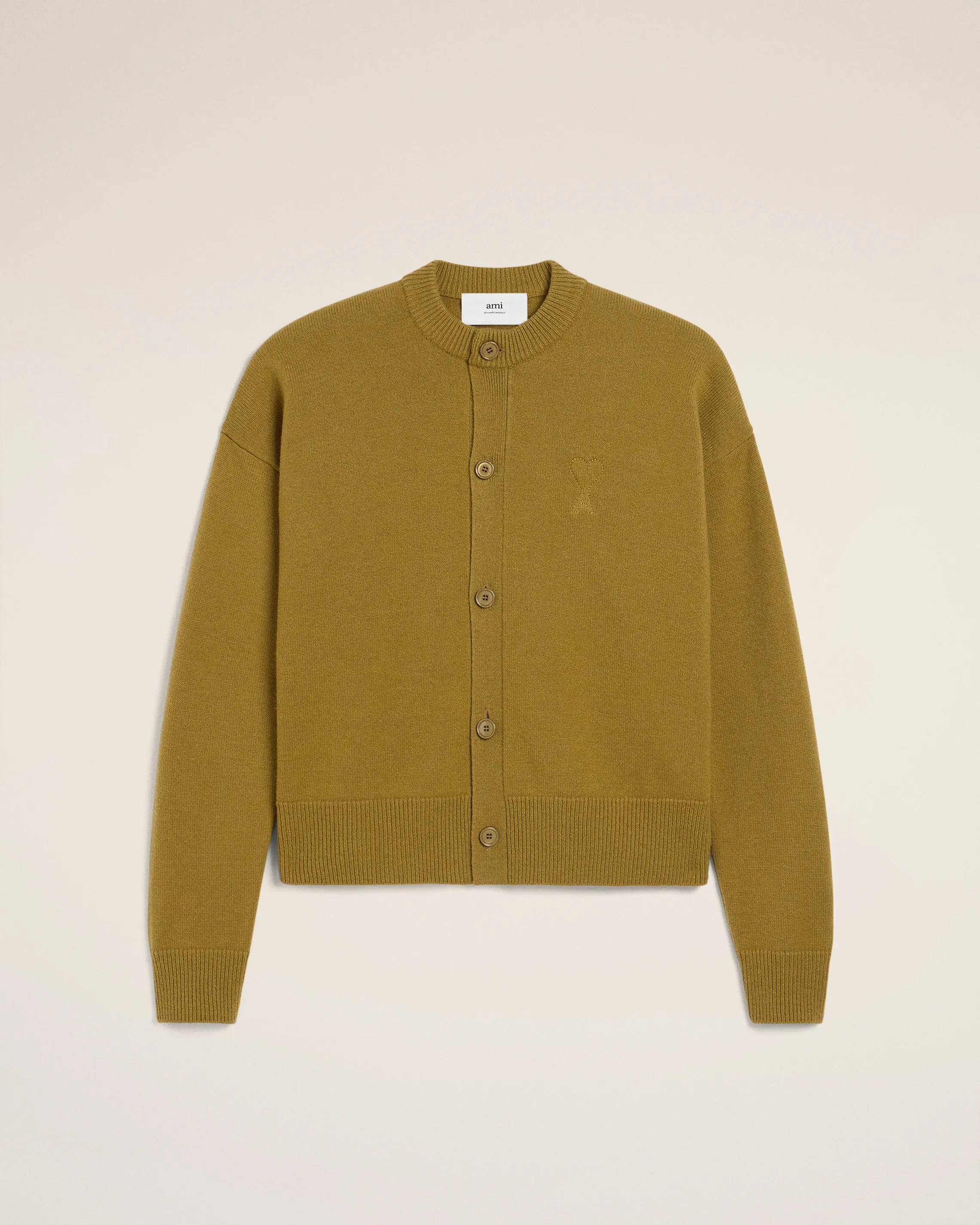 Cardigan Kaki Col Rond Ami de Coeur En Laine sold by Ami product image thumbnail 2