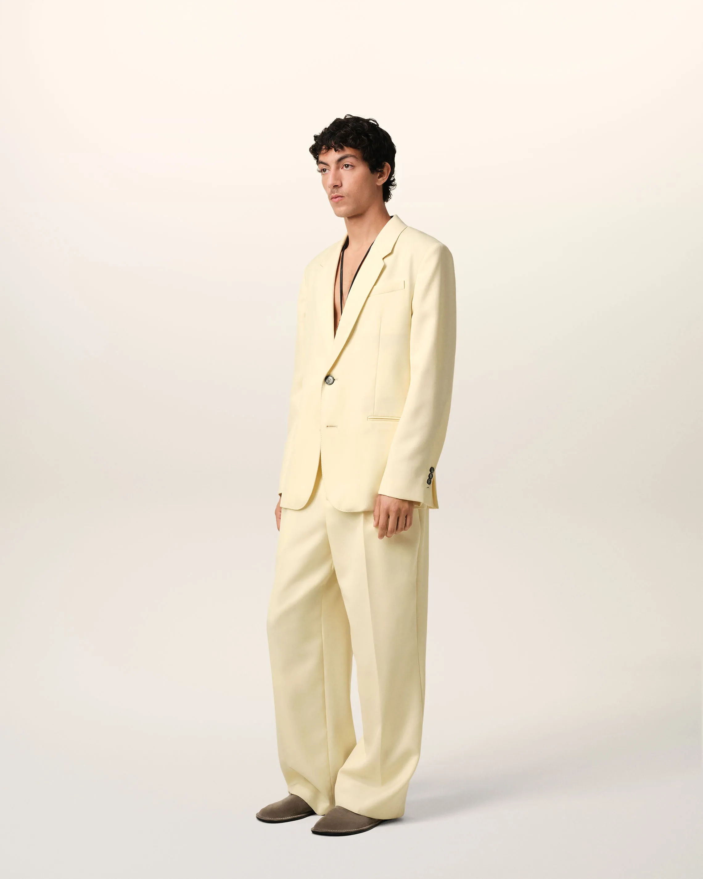 Veste Jaune Semi-Doublée En Laine sold by Ami product image thumbnail 5