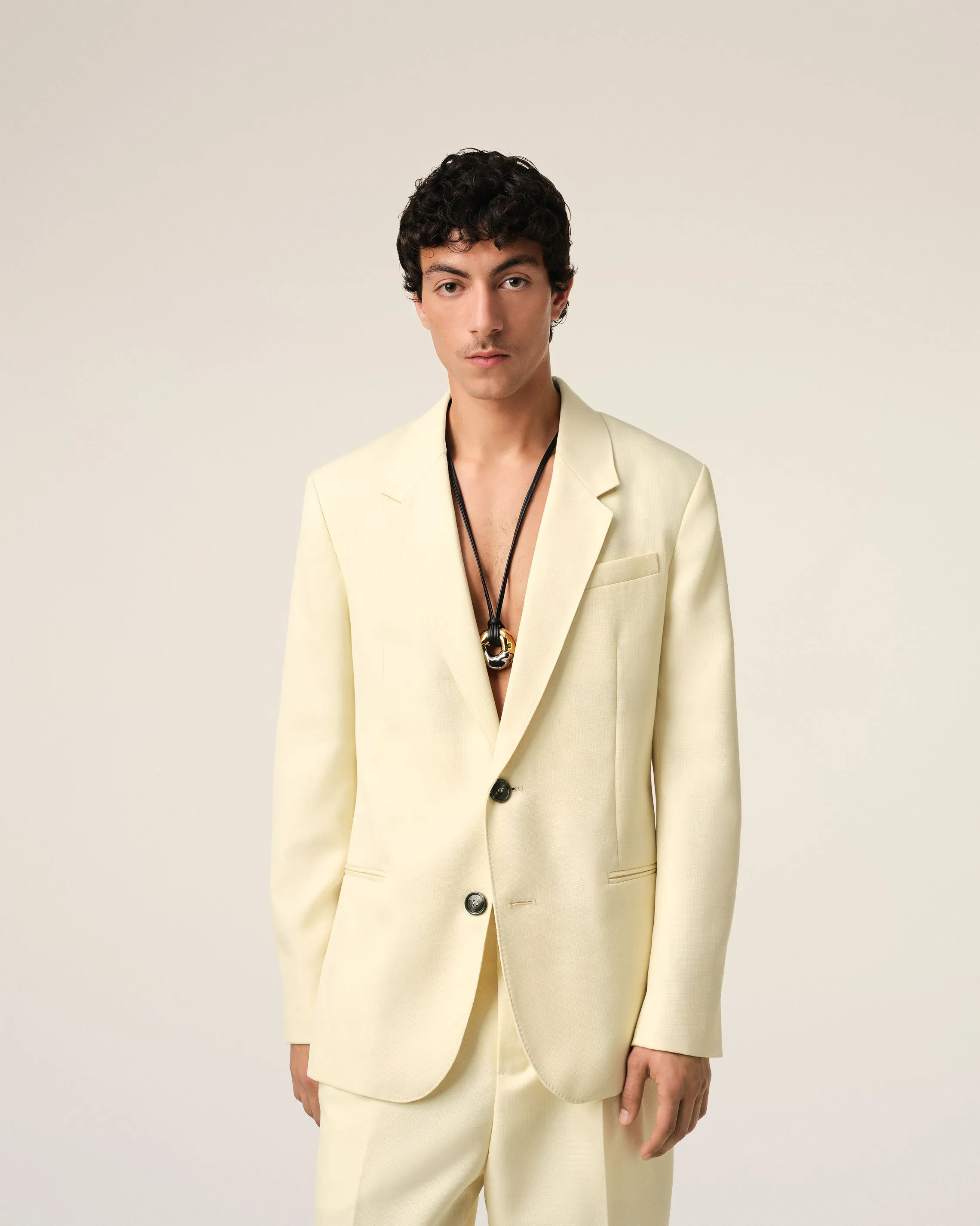 Veste Jaune Semi-Doublée En Laine sold by Ami product image thumbnail 3