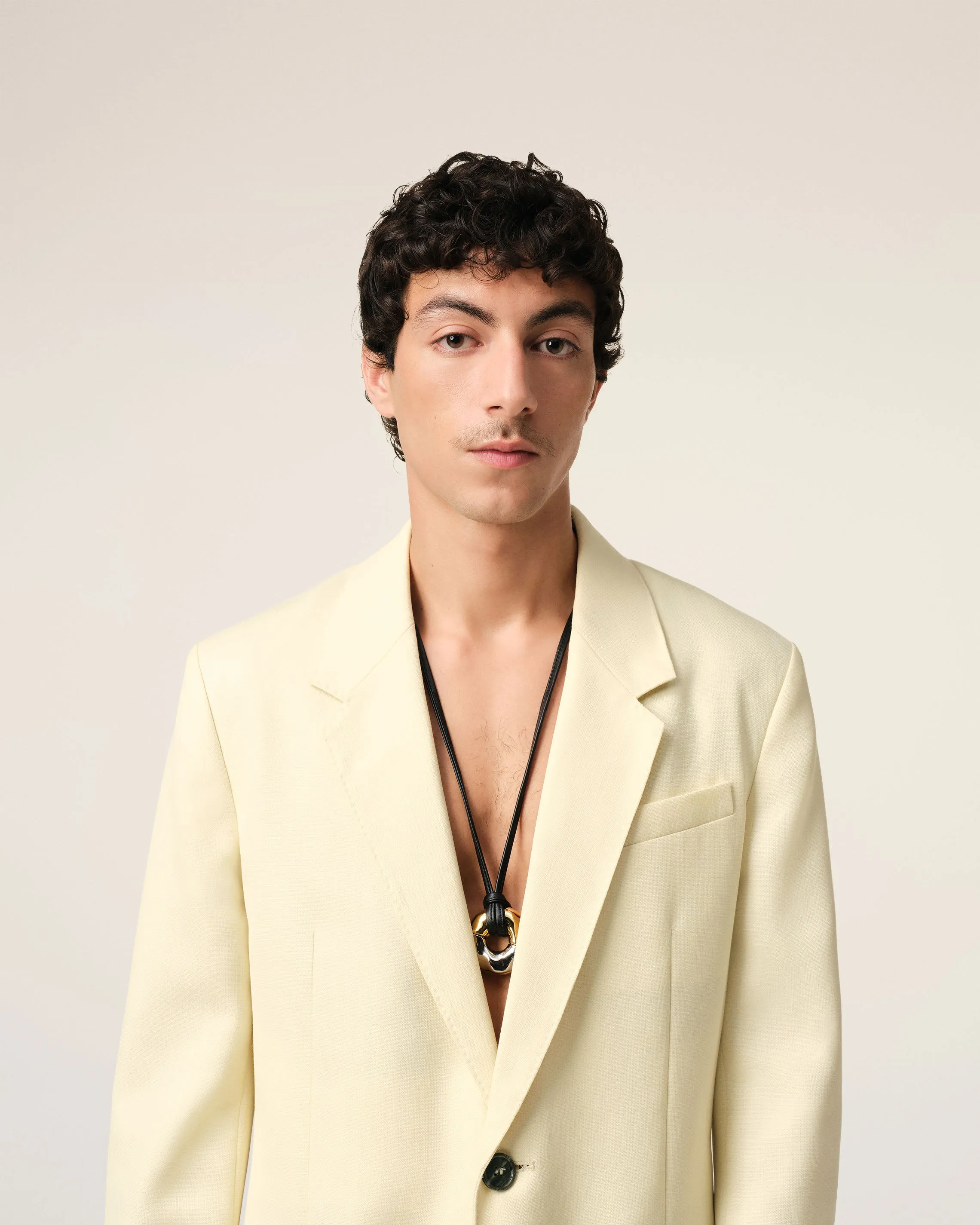 Veste Jaune Semi-Doublée En Laine sold by Ami product image thumbnail 4