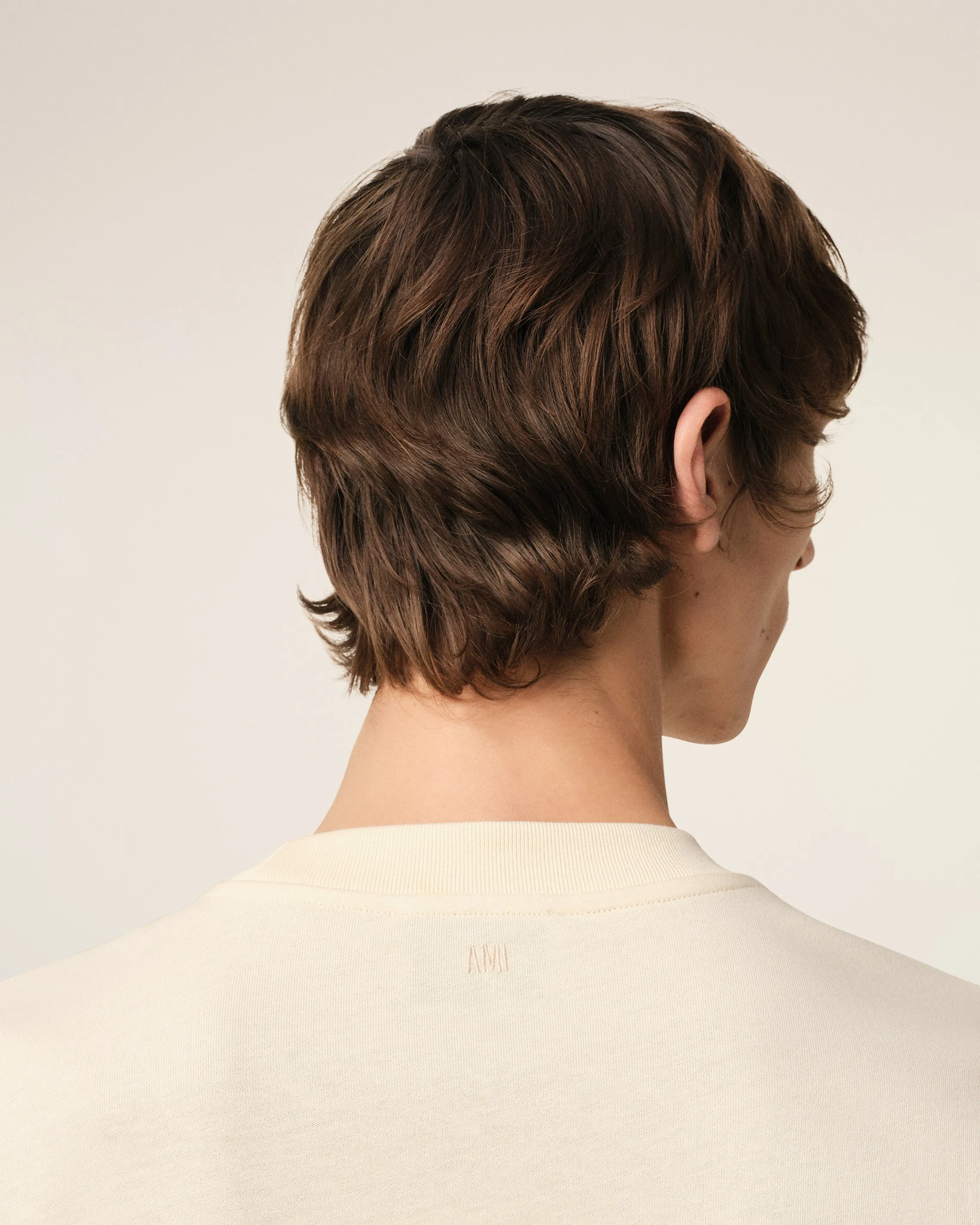 T-Shirt Beige Patch Ami Paris En Coton sold by Ami product image thumbnail 4