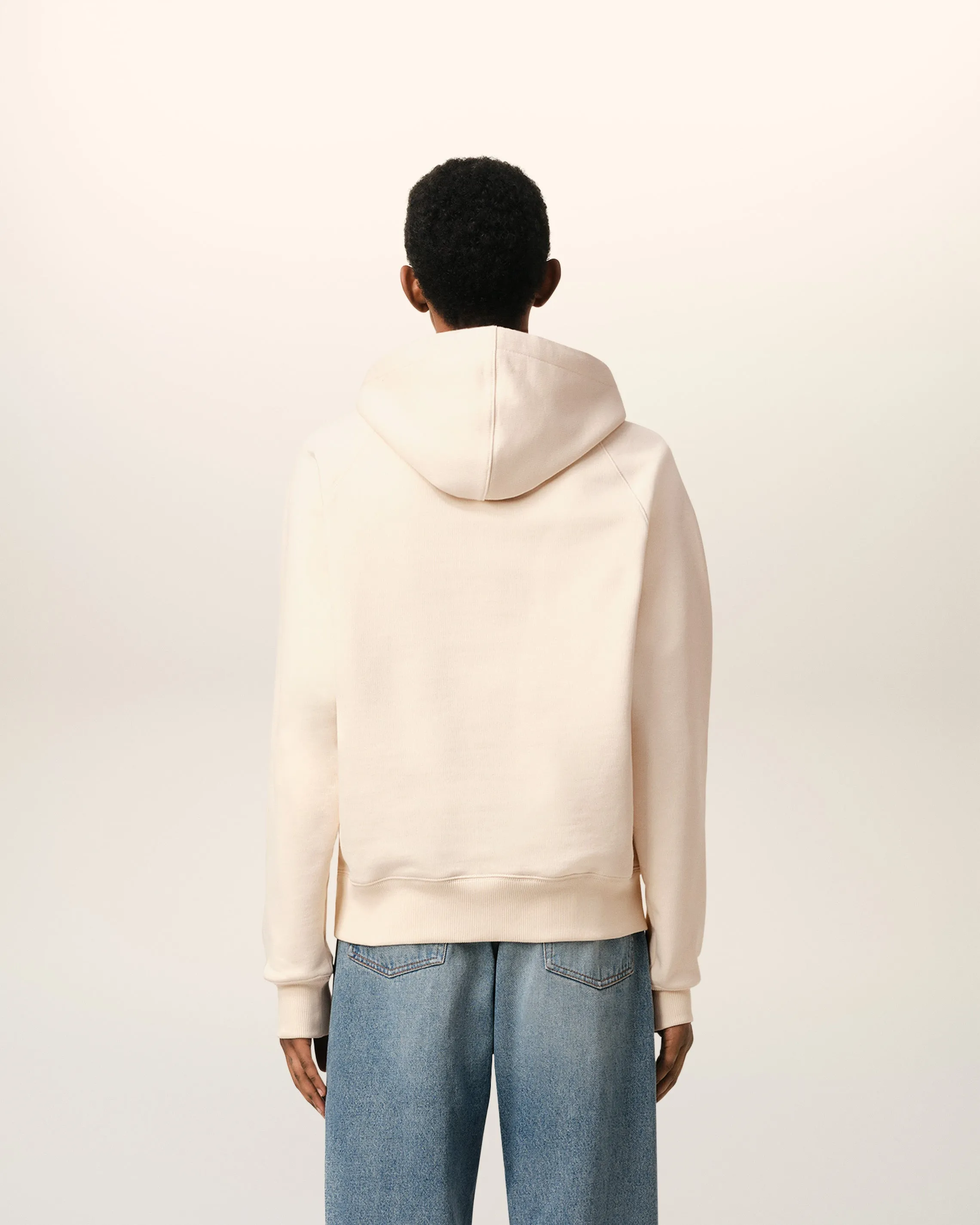 Hoodie Beige Patch Ami Paris En Coton sold by Ami product image thumbnail 5
