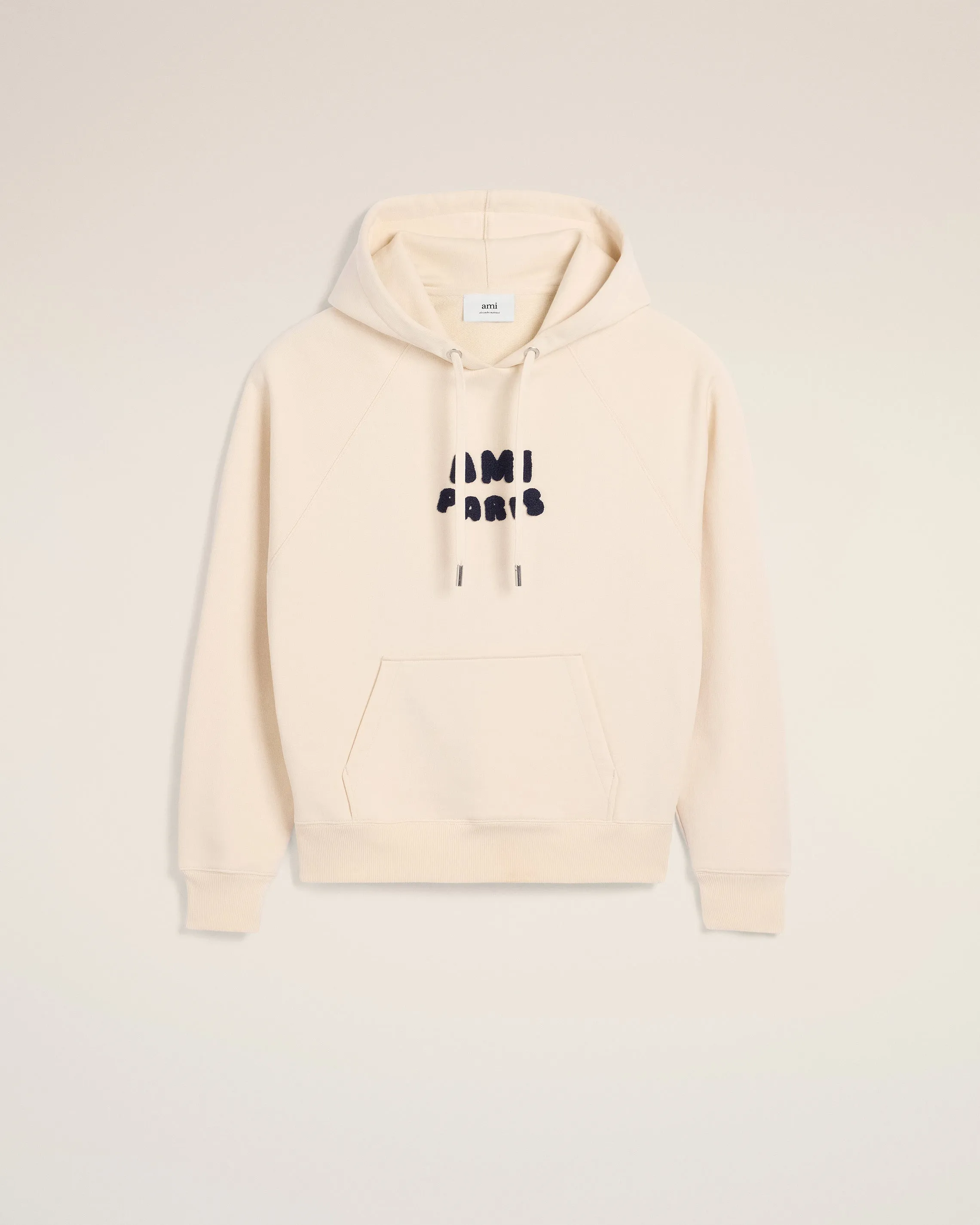 Hoodie Beige Patch Ami Paris En Coton sold by Ami product image thumbnail 2