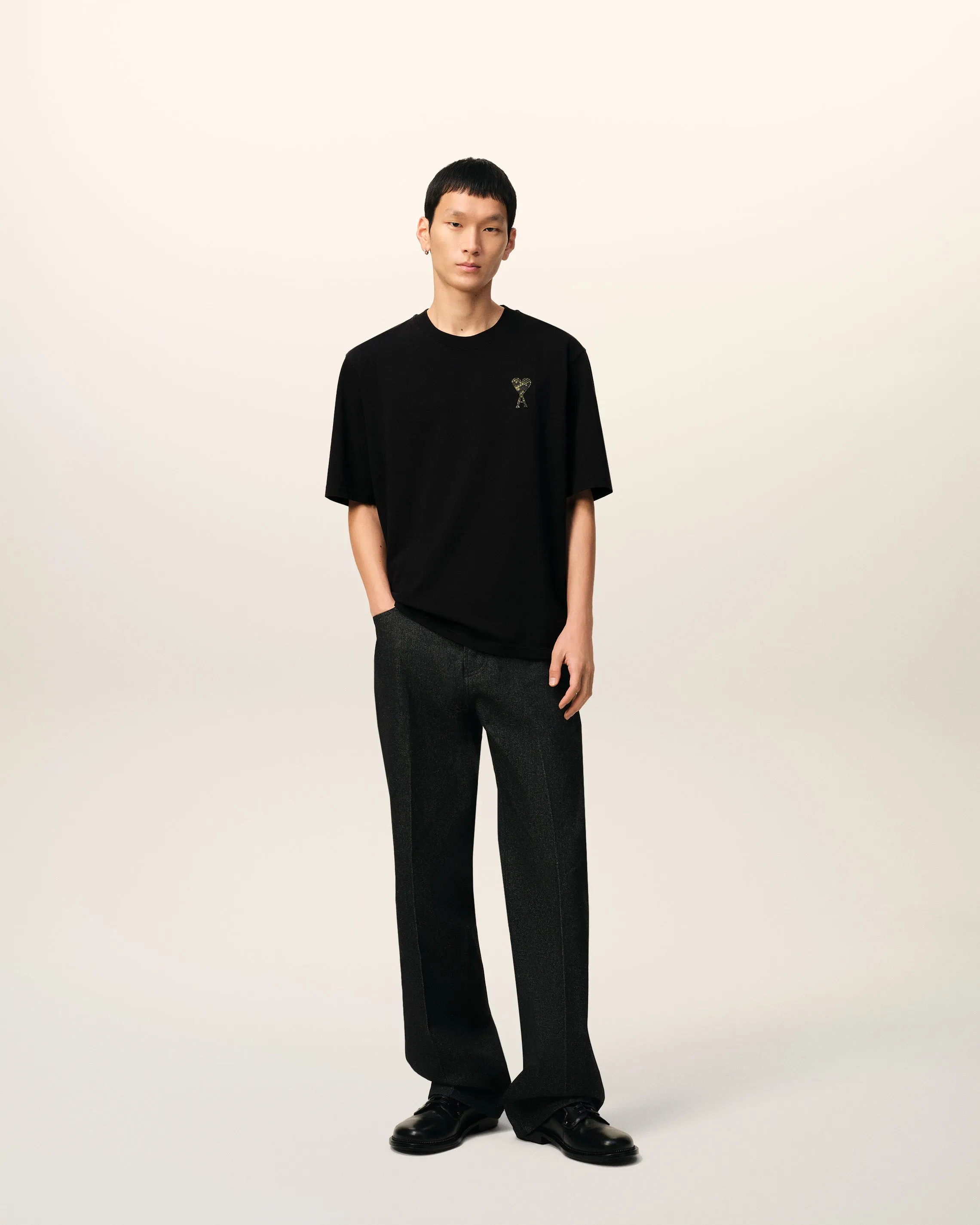 T-shirt Noir Ami de Coeur En Coton sold by Ami product image thumbnail 3