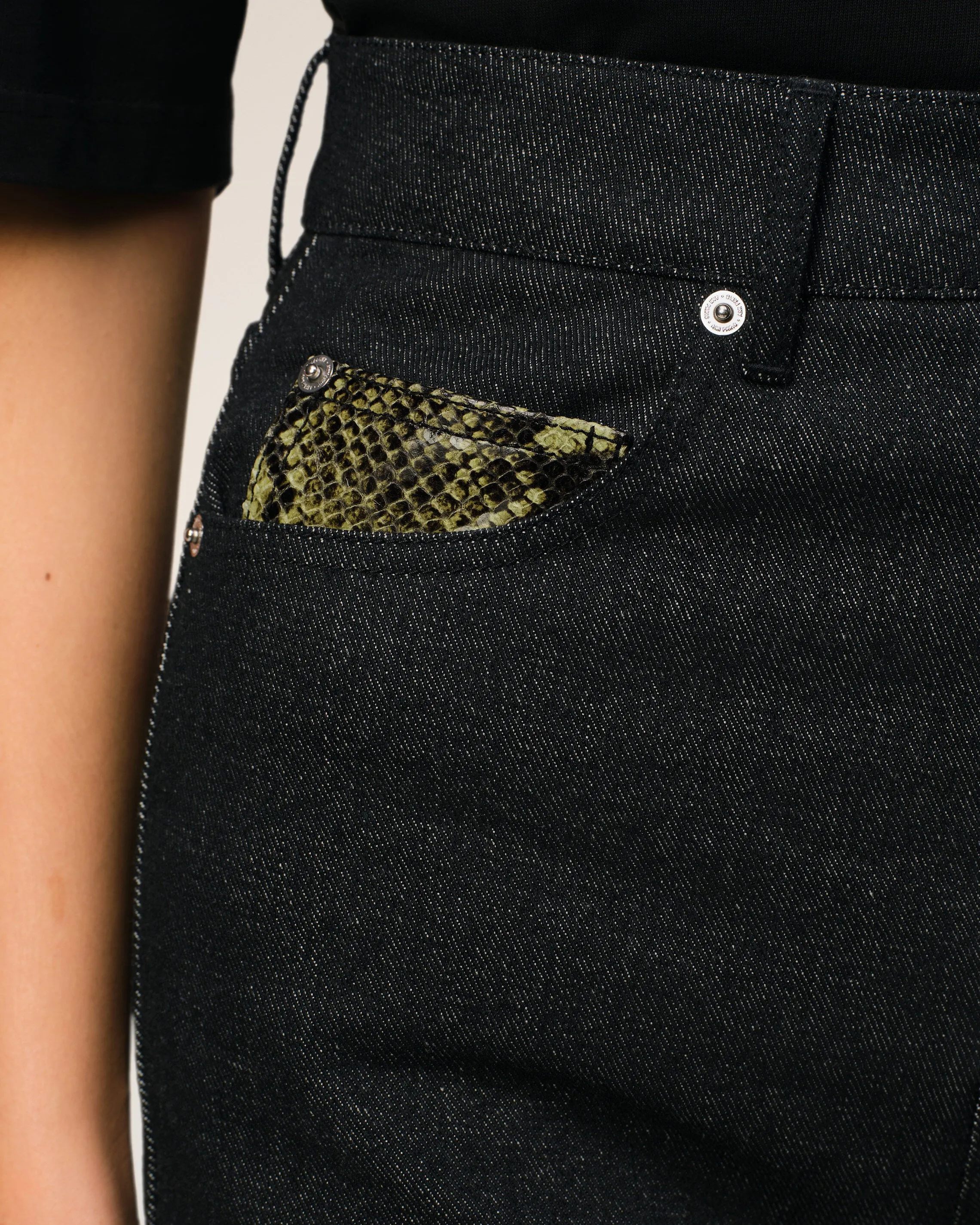 Jean Coupe Flare Noir En Coton sold by Ami product image thumbnail 5