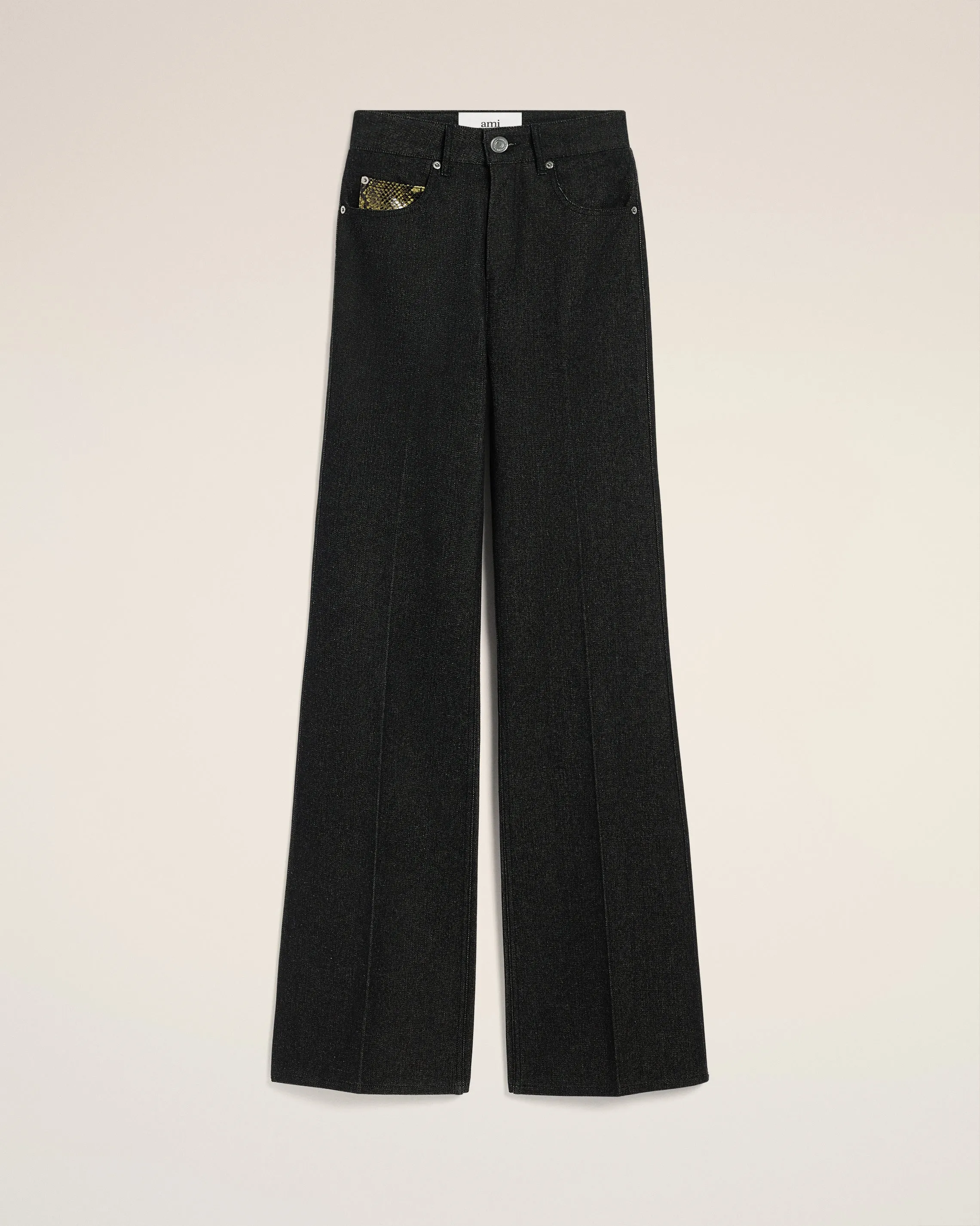 Jean Coupe Flare Noir En Coton sold by Ami product image thumbnail 2