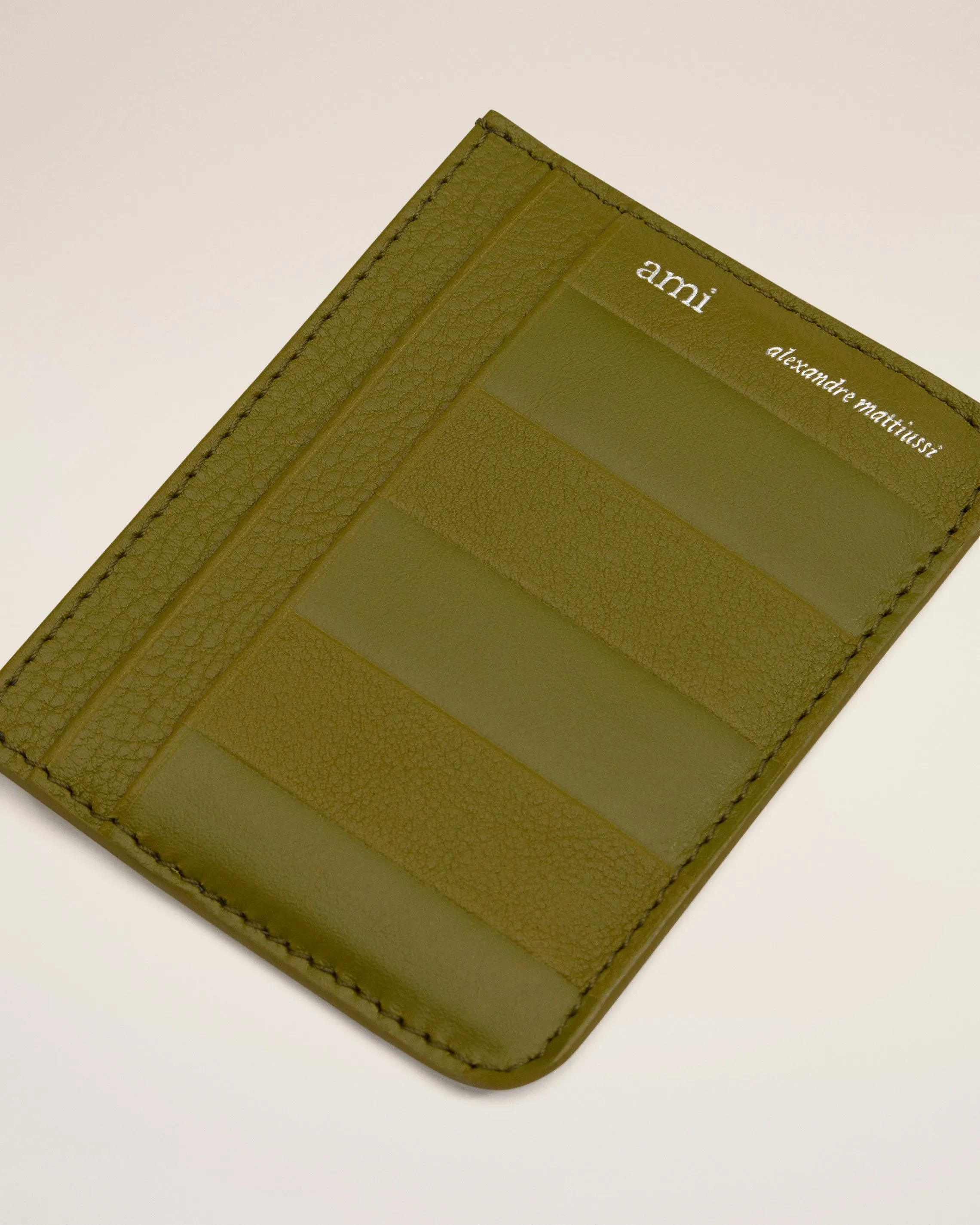 Porte-Cartes Midi Kaki En Cuir sold by Ami product image thumbnail 3