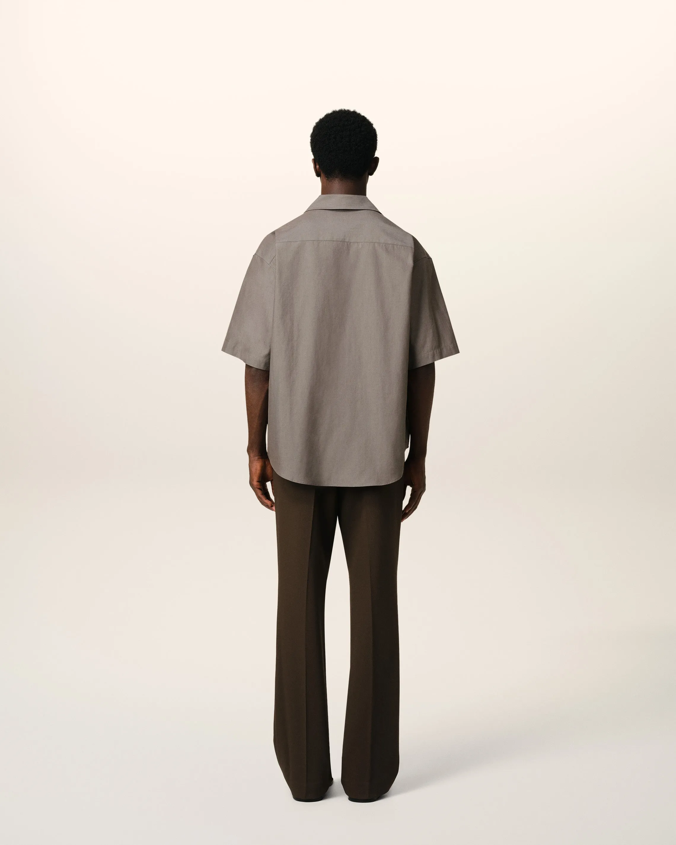 Chemise Taupe Boxy Manches Courtes En Coton sold by Ami product image thumbnail 5