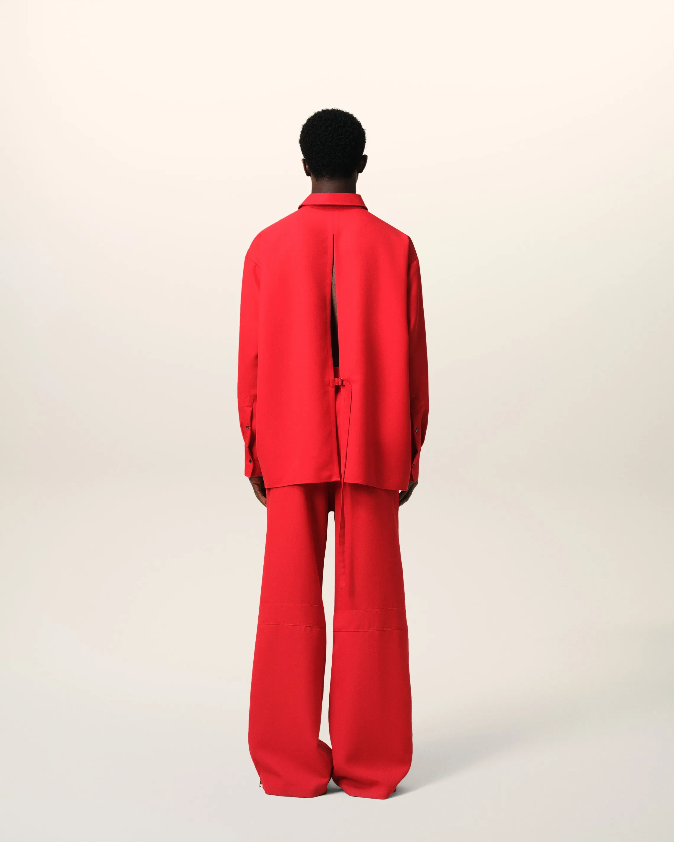 Chemise Rouge Loose Fente Dos En Laine sold by Ami product image thumbnail 5