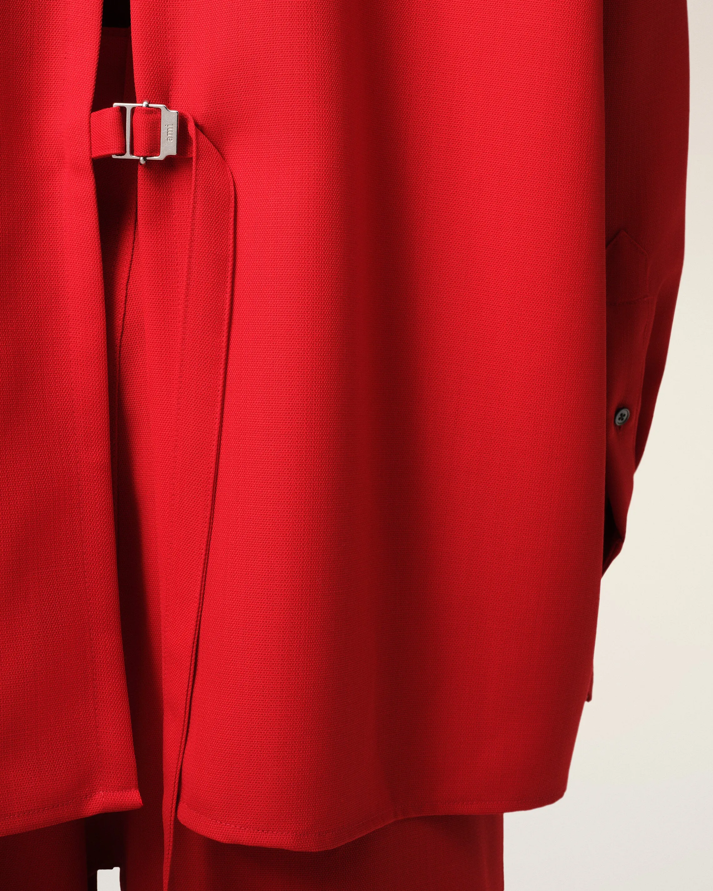 Chemise Rouge Loose Fente Dos En Laine sold by Ami product image thumbnail 4