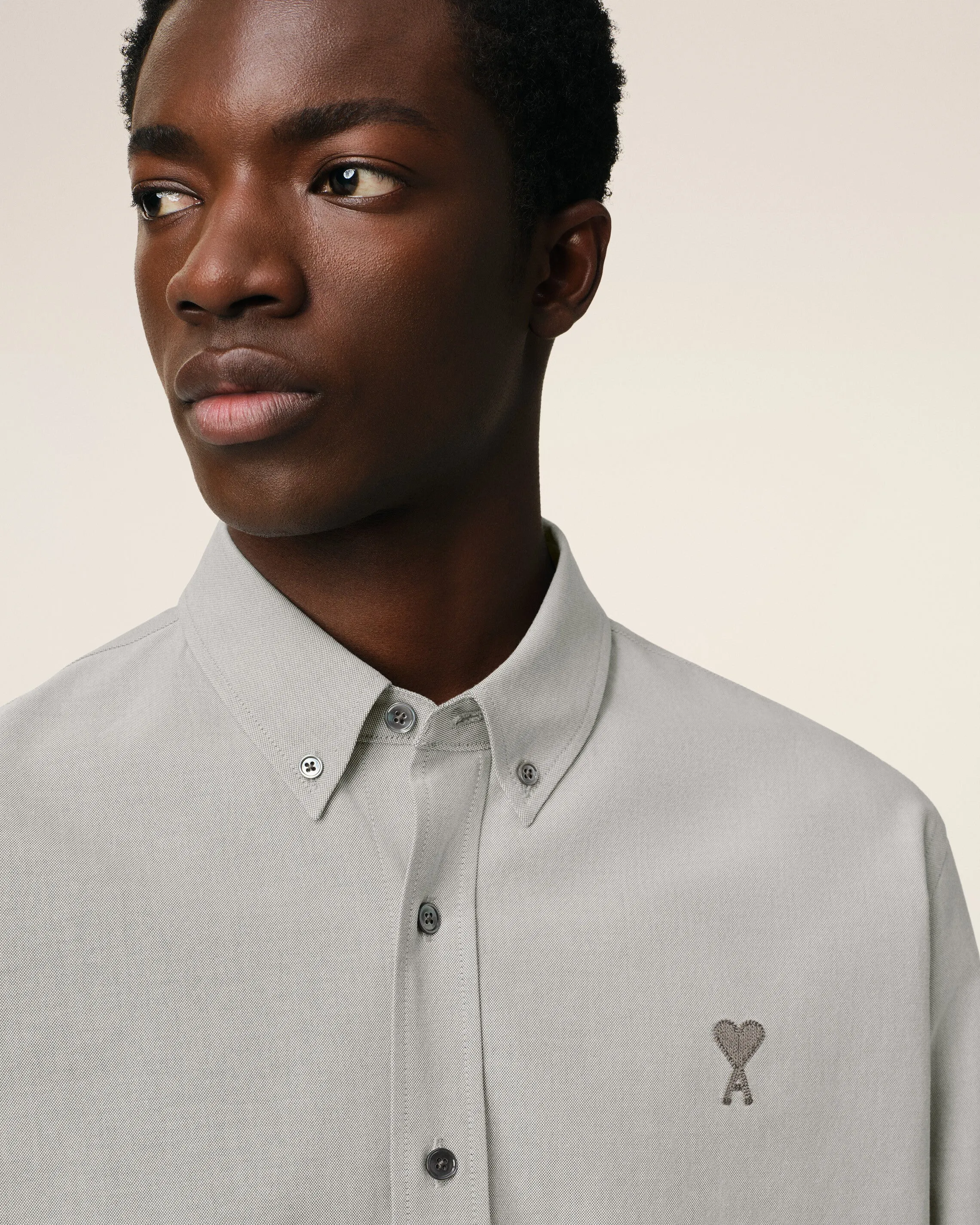 Chemise Grise Col Boutonné Ami de Coeur En Coton sold by Ami product image thumbnail 4