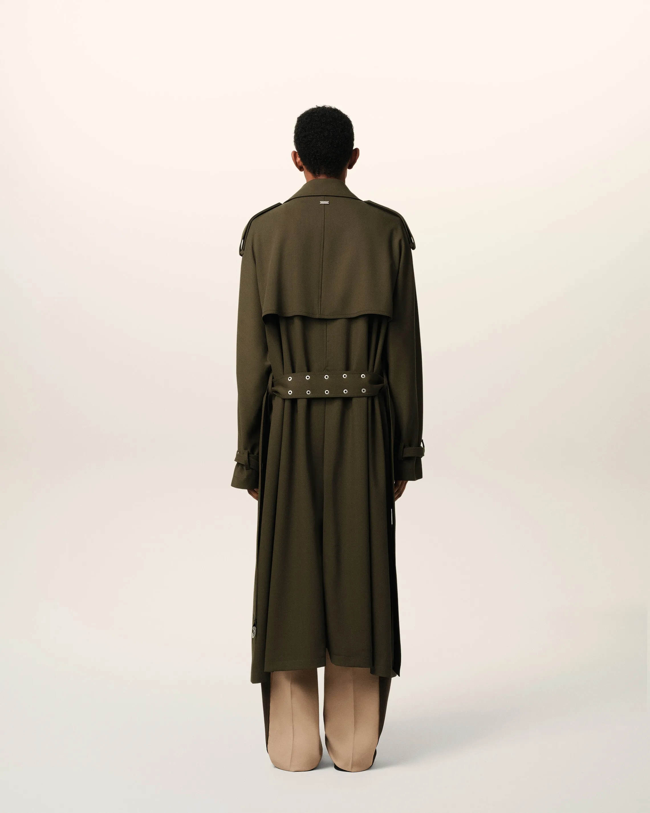 Trench Coat Vert En Laine sold by Ami product image thumbnail 5