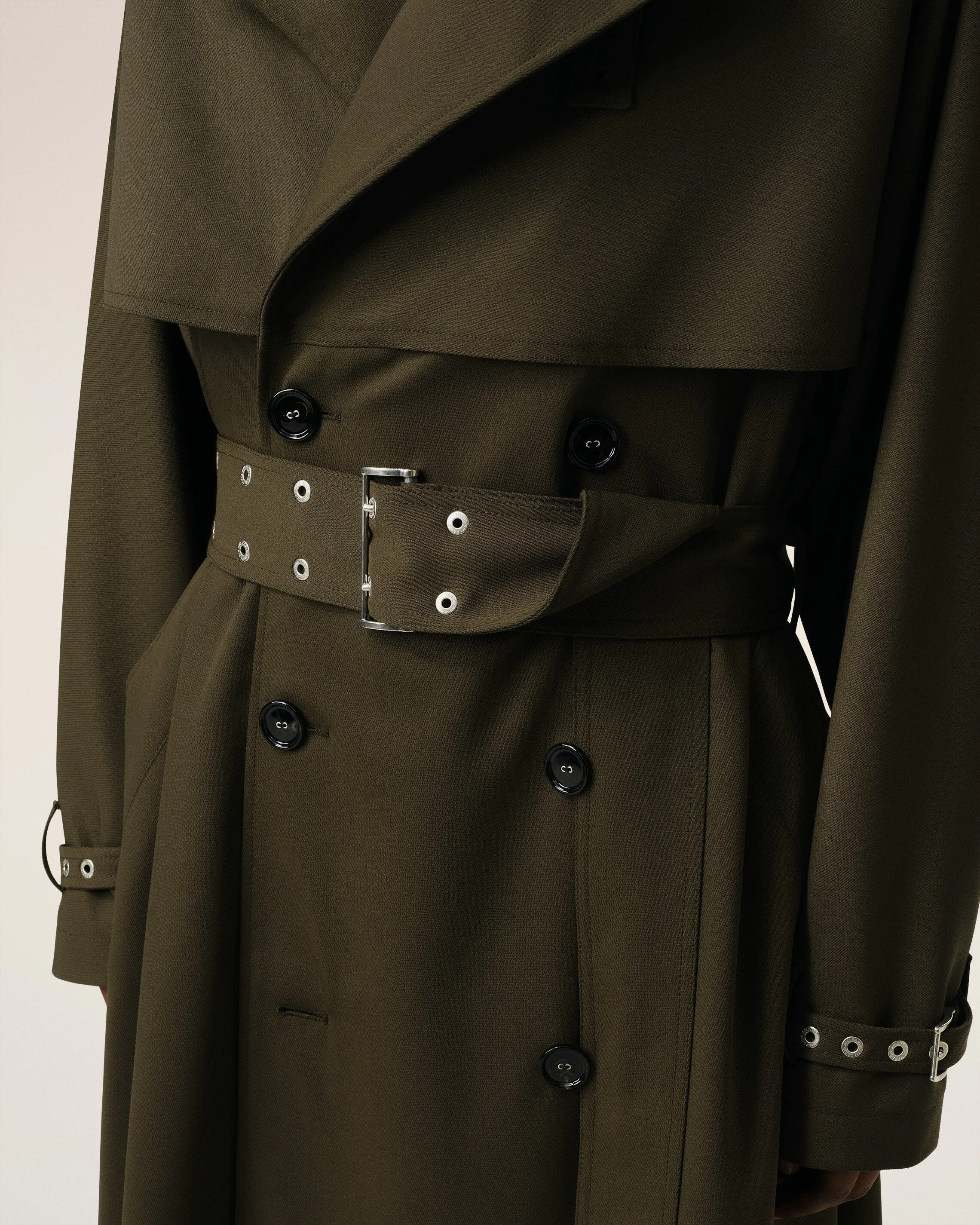 Trench Coat Vert En Laine sold by Ami product image thumbnail 4