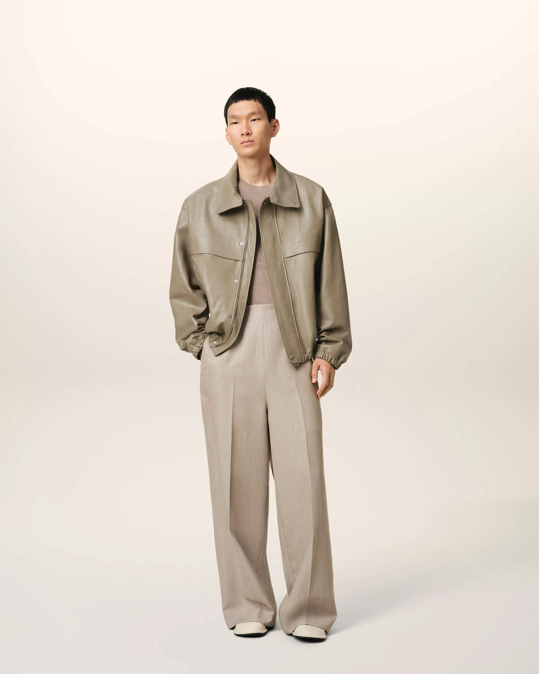 Veste Verte Zippée En Cuir sold by Ami product image thumbnail 2