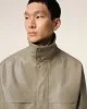 Veste Verte Zippée En Cuir sold by Ami