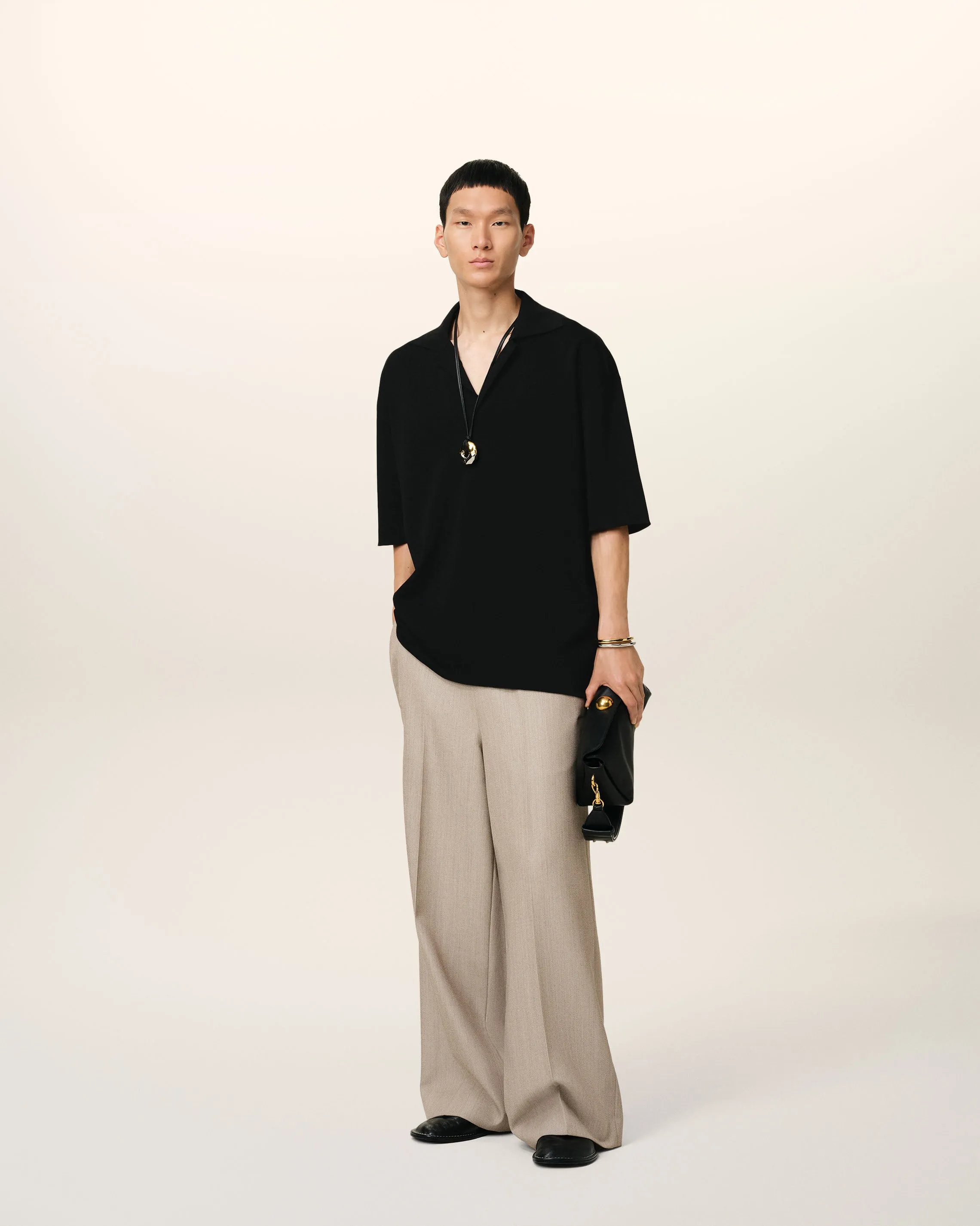 Polo Noir Manches Courtes sold by Ami product image thumbnail 2