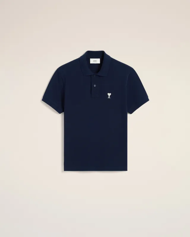 Polo Bleu Marine Ami de Coeur En Coton sold by Ami