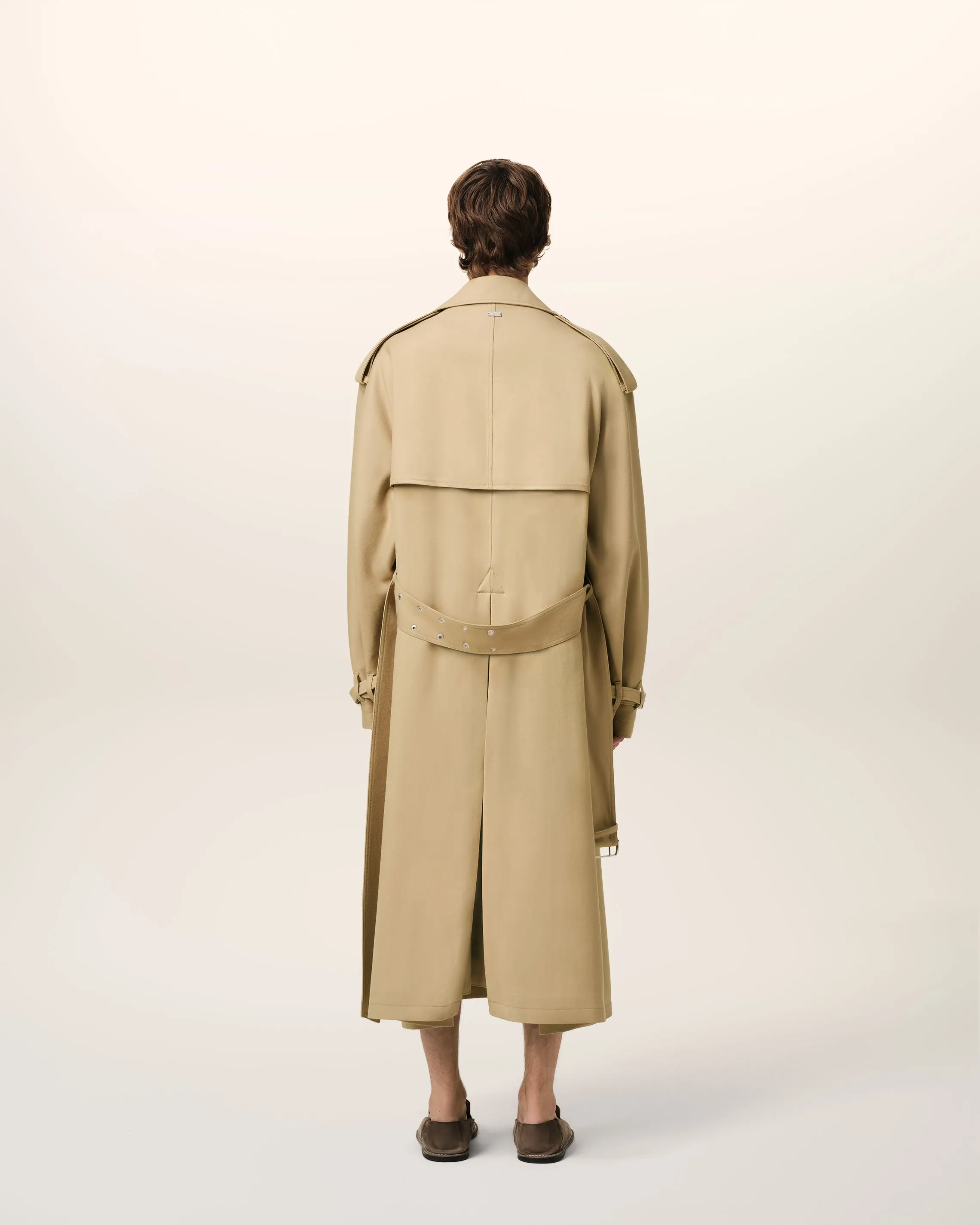 Trench Coat Beige En Laine sold by Ami product image thumbnail 5